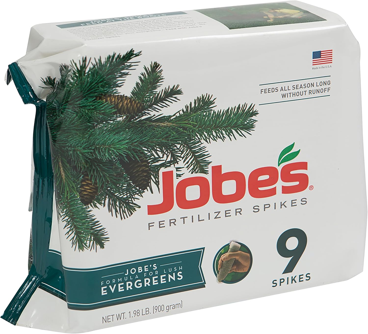 Jobe’s Slow Release Tree and Shrub Fertilizer Spikes, Easy Plant Care for Oak, Maple, Dogwood, Boxwood, and Many More Acid Loving Trees and Shrubs, 9 Count