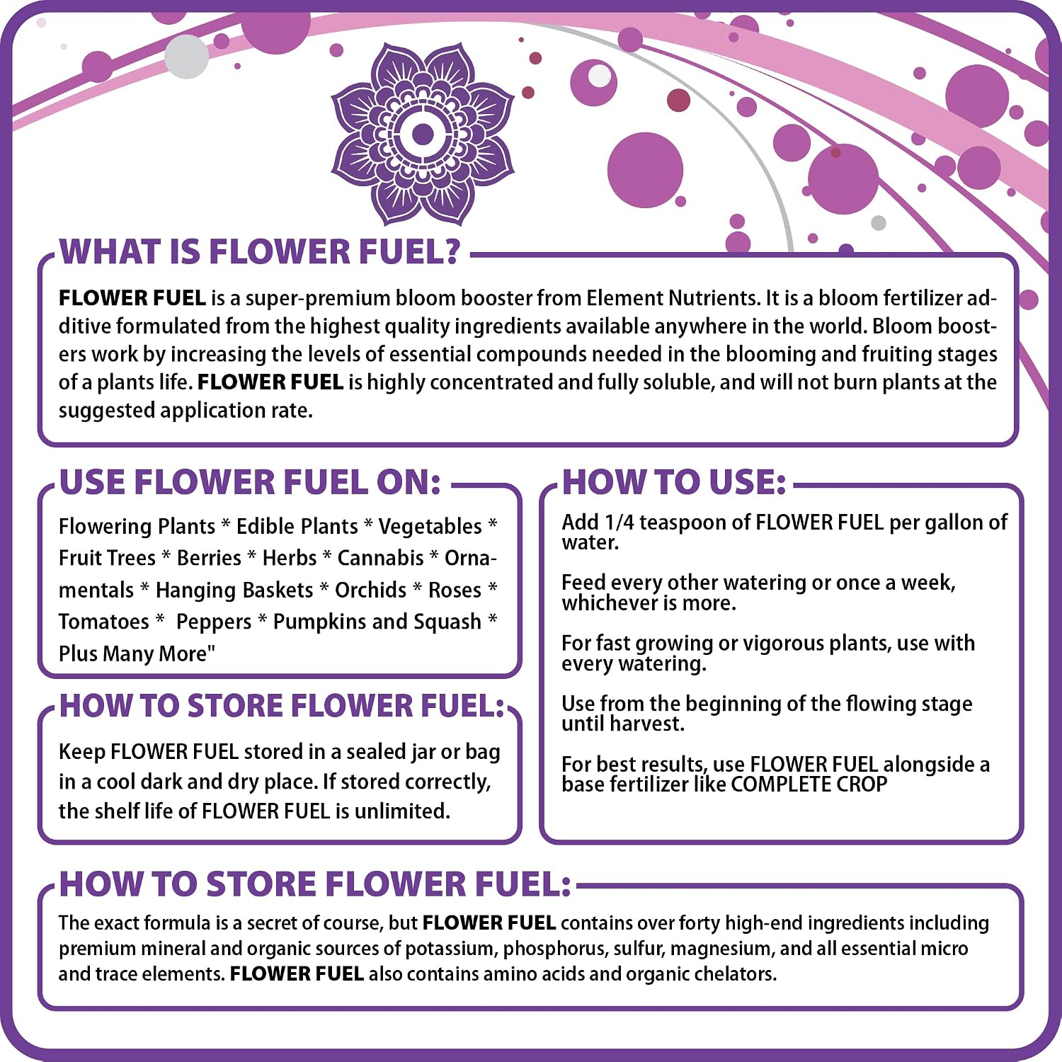 Flower Fuel 1-34-32, 1000g - The Best Flower Additive for Bigger, Heavier Harvests (1000g)