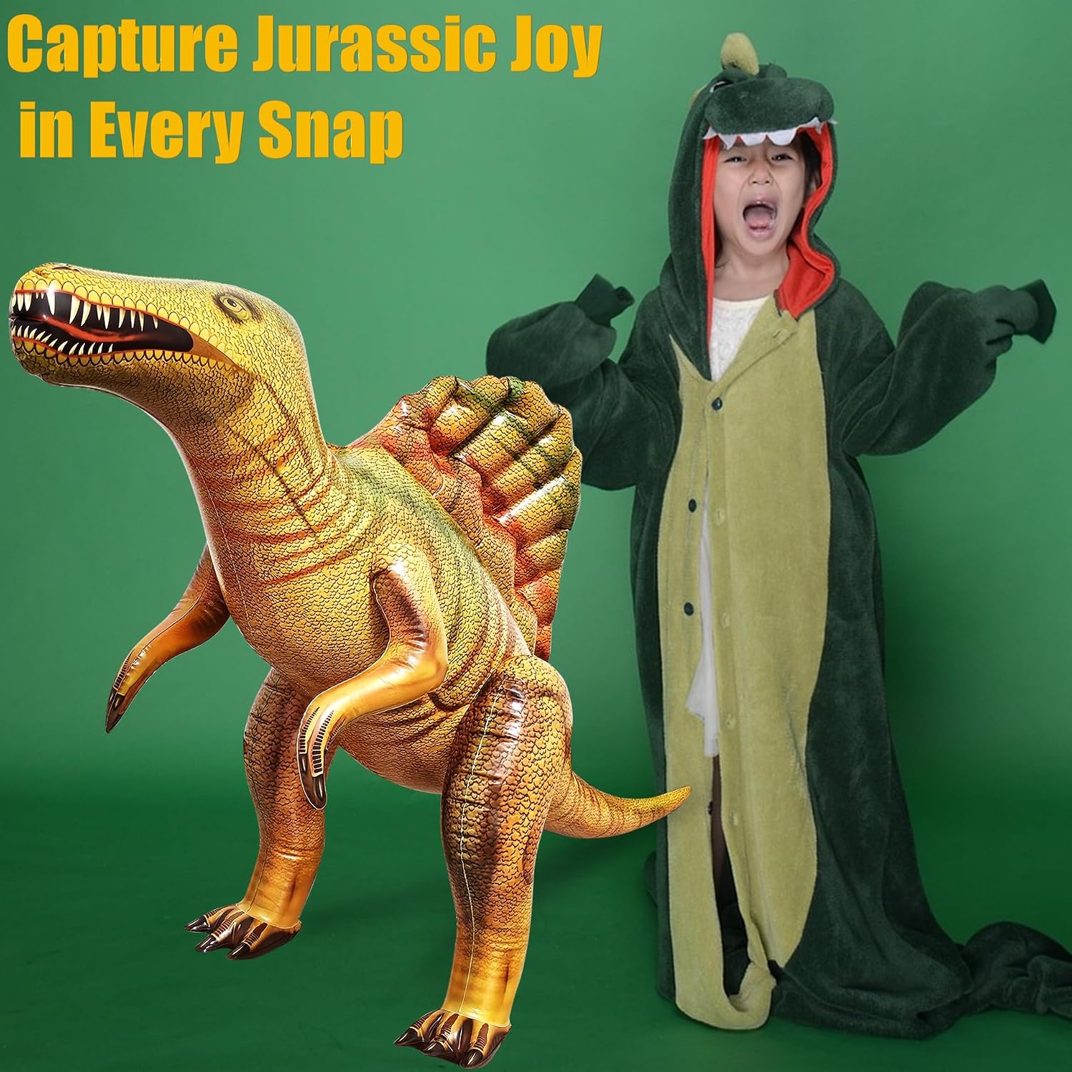 Jet Creations Inflatable Spinosaurus, 53" Long, Realistic Dinosaur