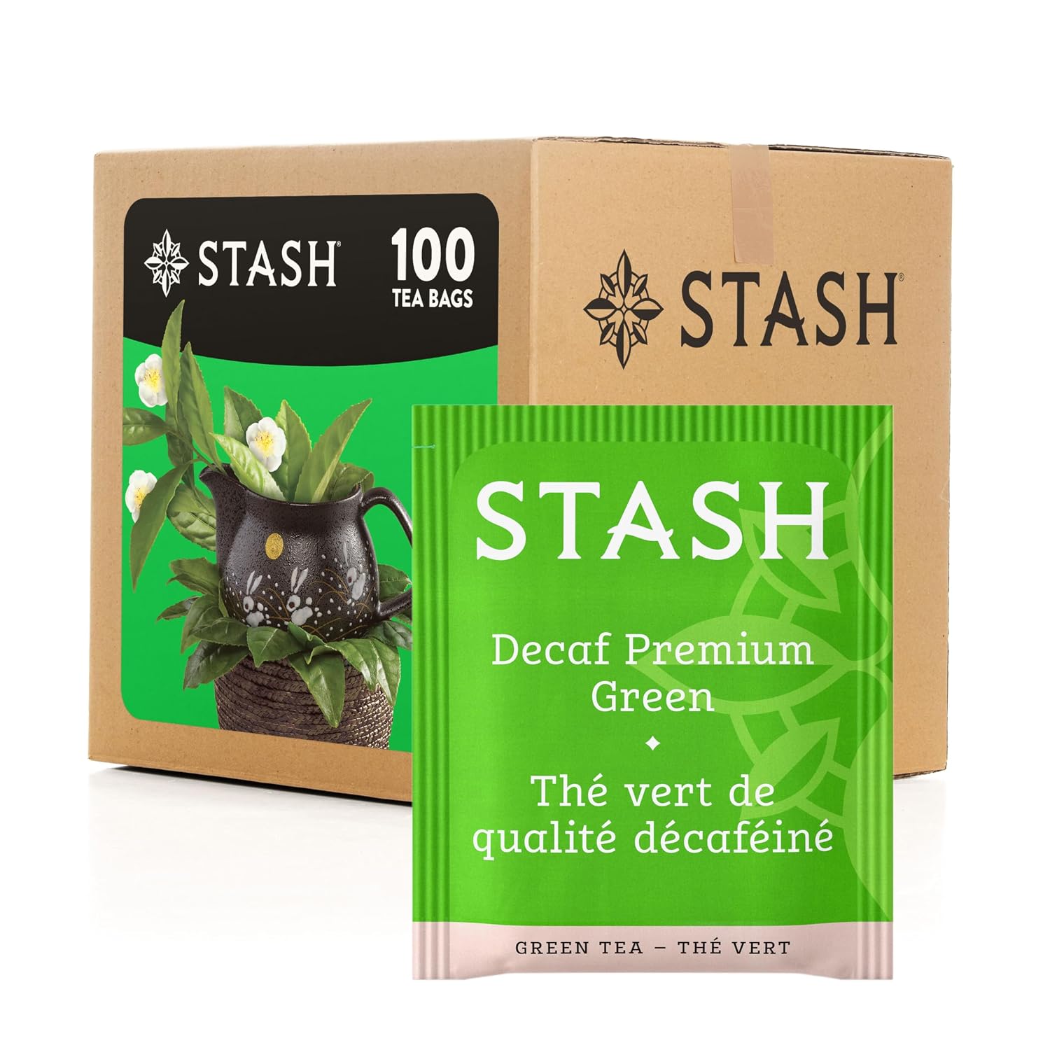 Stash Tea Premium Green Tea, Box of 100 Tea Bags
