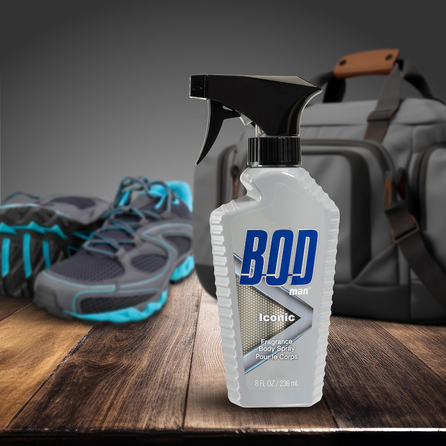BOD man Fragrance Body Spray, Fresh Blue Musk, 8 fl oz