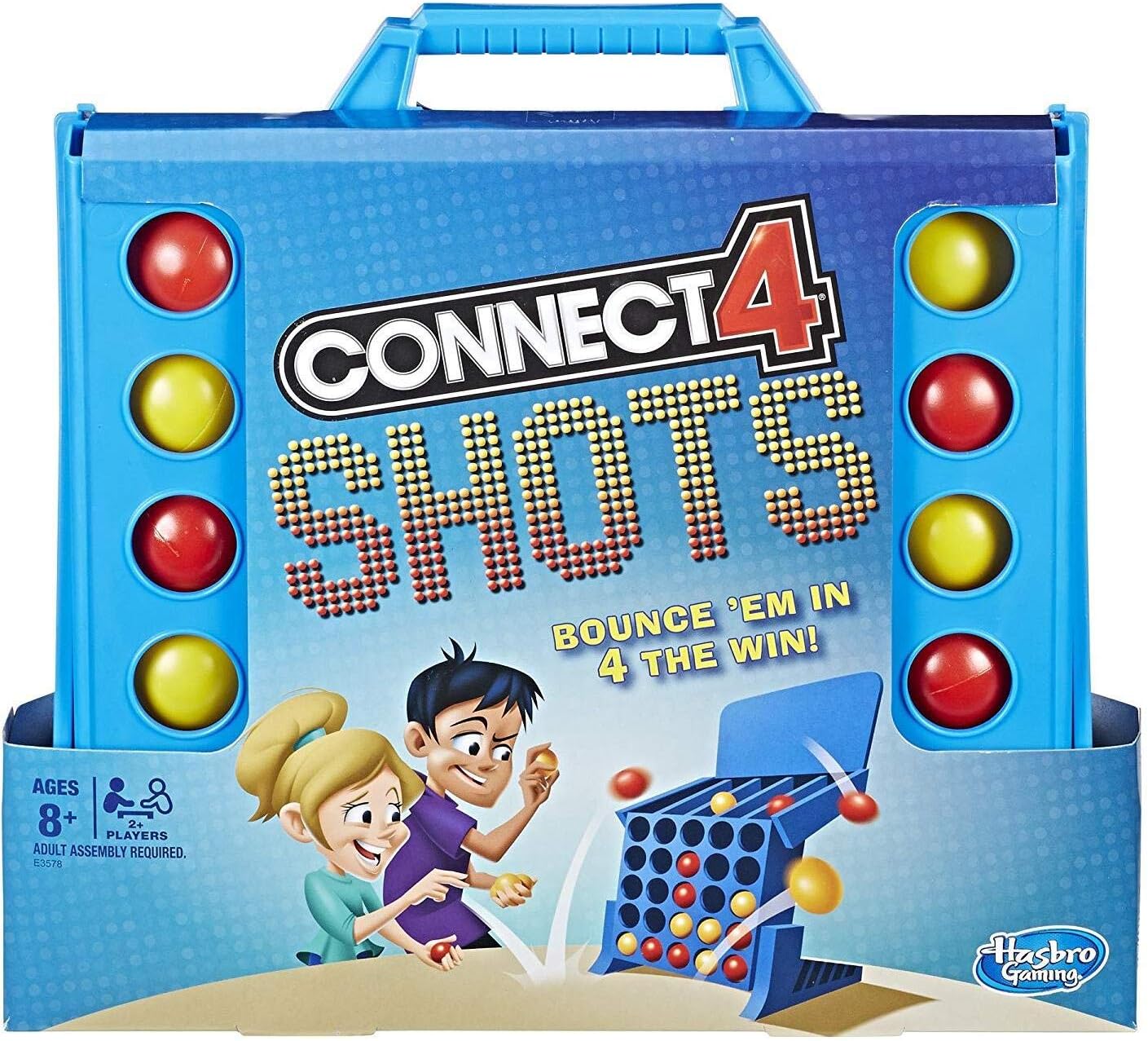 Hasbro Gaming Connect 4 Shots Board Game Activity for Kids Ages 8+, Active Games for Families, 2 Player Game, Kids Games and Gifts (Amazon Exclusive)