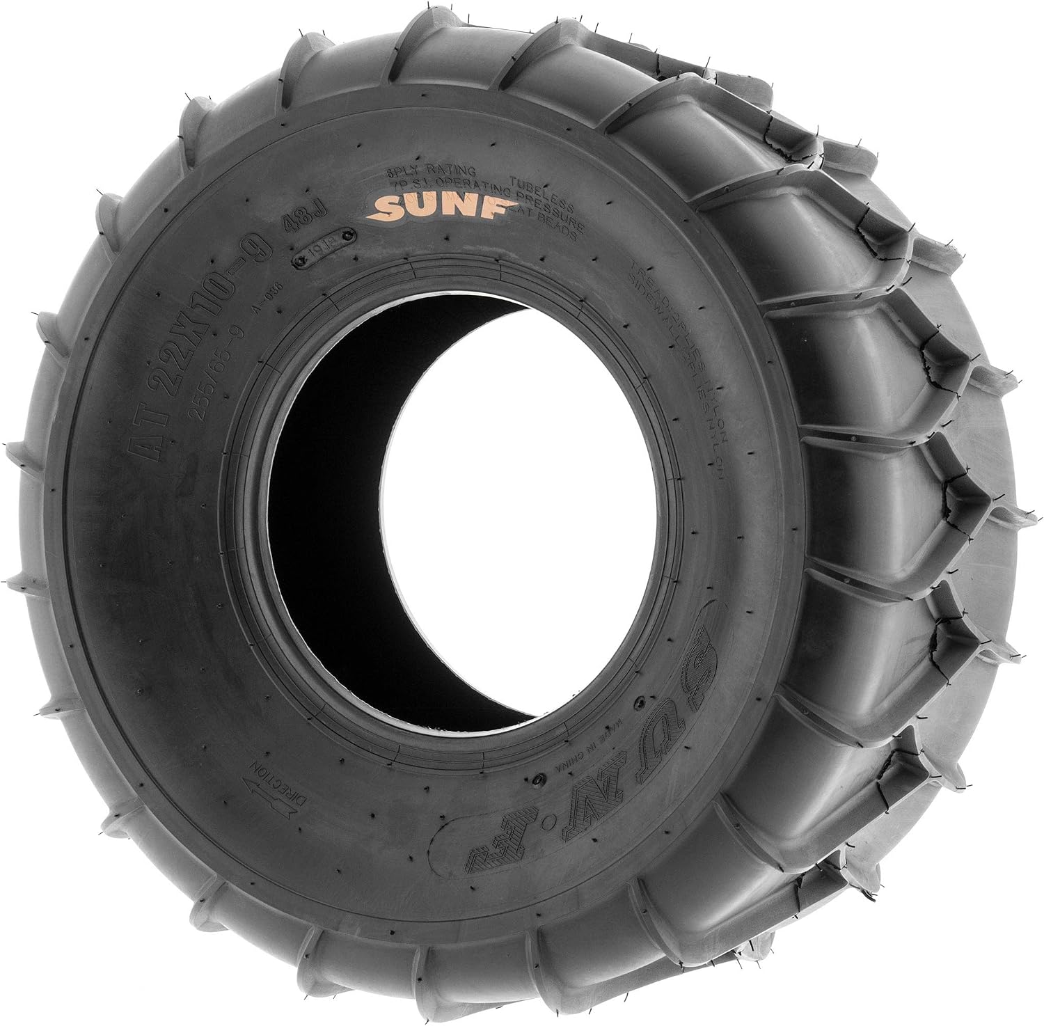Set of 2 SunF A036 22x10-9 ATV/UTV Snow & Sand Tires, 6-PR