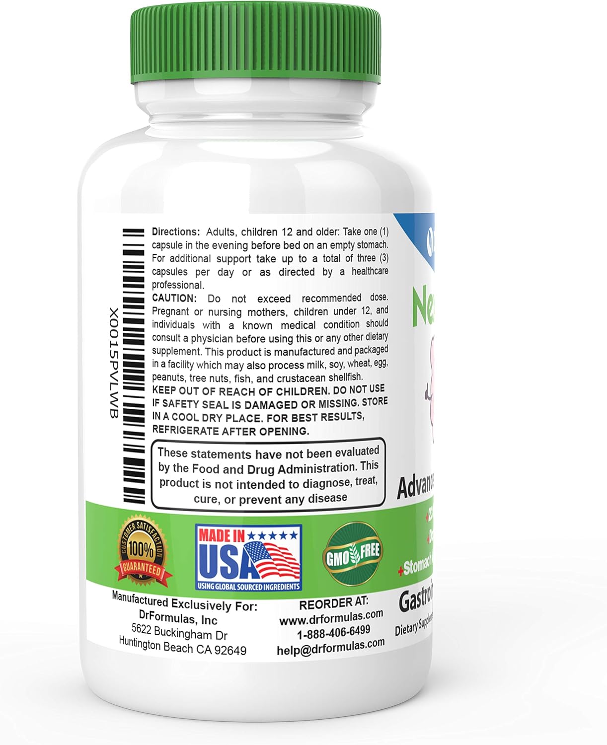 DrFormulas' Best Probiotics for Women & Men | Nexabiotic Multi Probiotic with Saccharomyces Boulardii, Lactobacillus Acidophilus, B. infantis, Prebiotic 60 Count Capsules (Not Pearls)