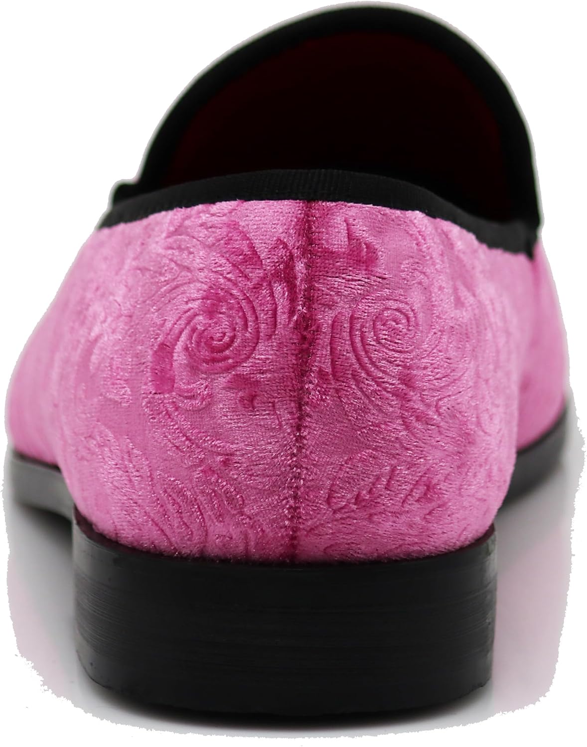 SPK35 Men's Vintage Velvet Flower Designer Dress Loafers Slip On Shoes Classic Tuxedo Dress Shoes