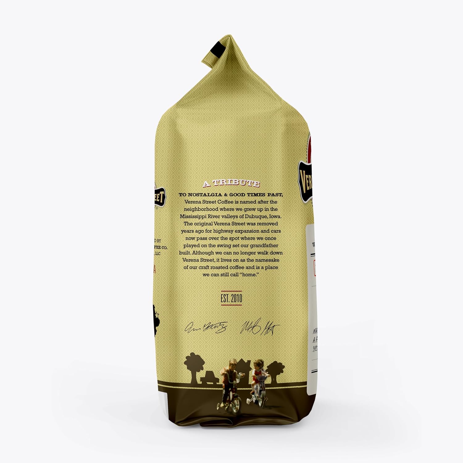 Verena Street 12 Ounce Flavored Ground Coffee, Mississippi Grogg, Medium Roast, Rainforest Alliance Certified Arabica Coffee