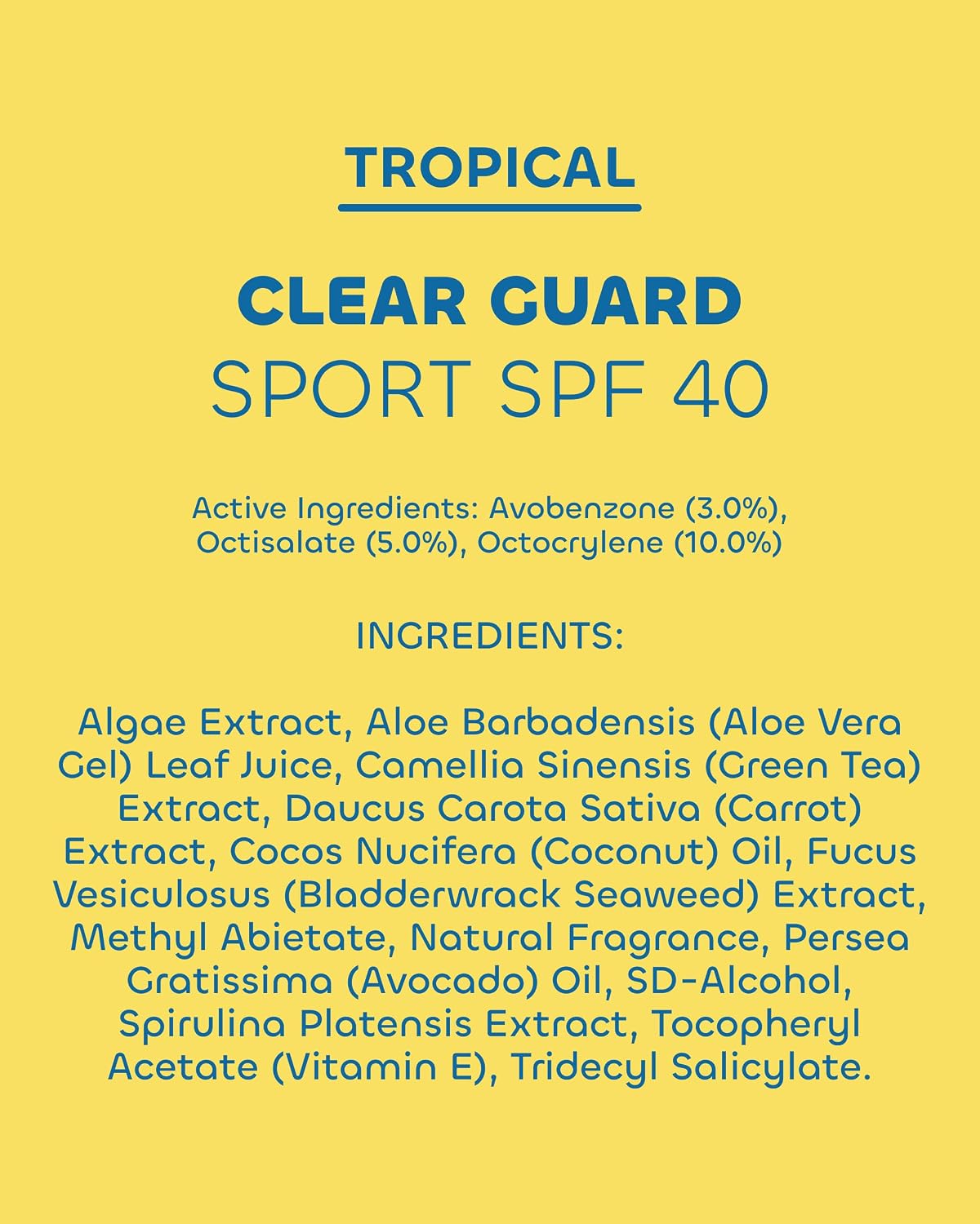 Seaweed Bath Co. Clear Guard SPF 40 Sport Broad Spectrum Sunscreen, 6 oz