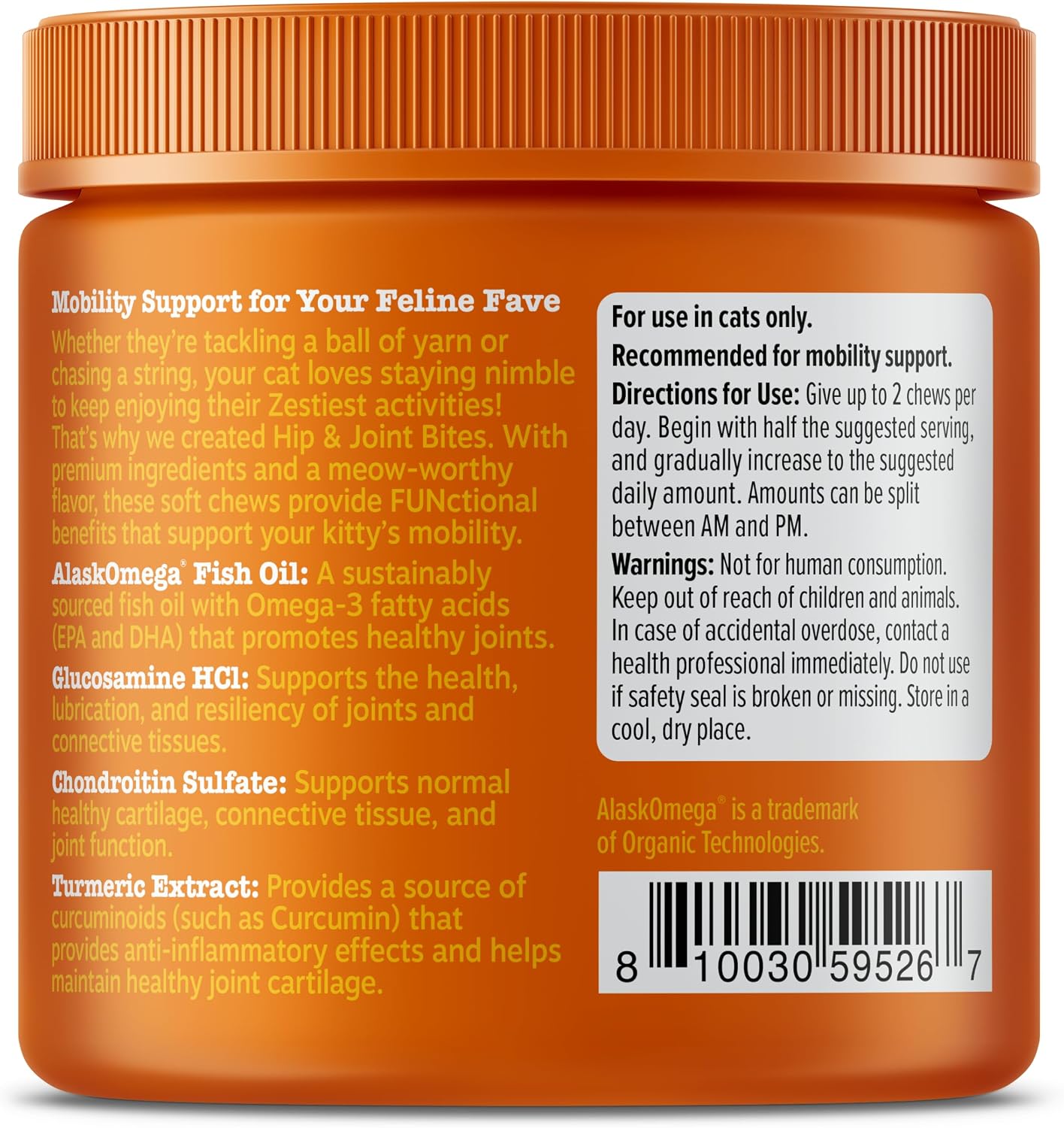Zesty Paws Hip and Joint Supplement for Dogs - Glucosamine with Chondroitin, MSM, Vitamins C and E Dog Joint Relief - Mobility Bites Duck – 90 Count