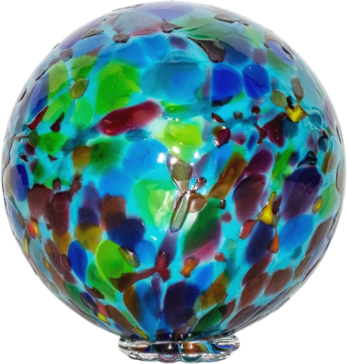 Totally Blown Glassworks Pond Float. Handmade Blown Glass, Garden Gazing Ball, Table Centerpiece