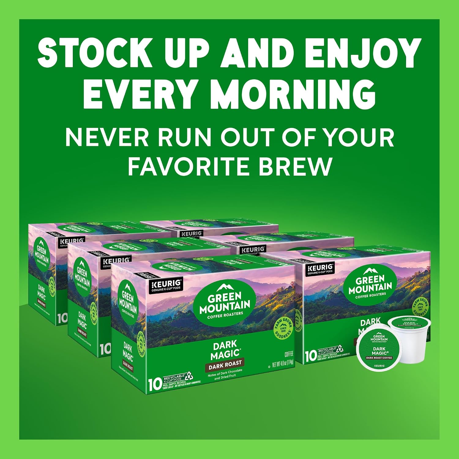 Green Mountain Coffee, Dark Magic (Extra Bold), 120-Count K-Cups for Keurig Brewers
