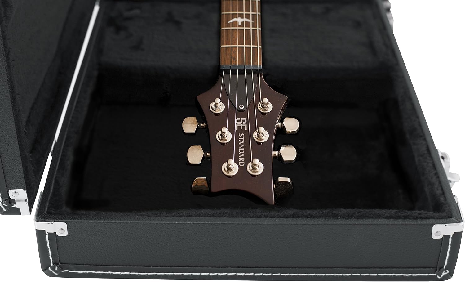 Gator Cases Deluxe Wood Case for SG Electric Guitars; Brown Exterior (GW-SG-BROWN)