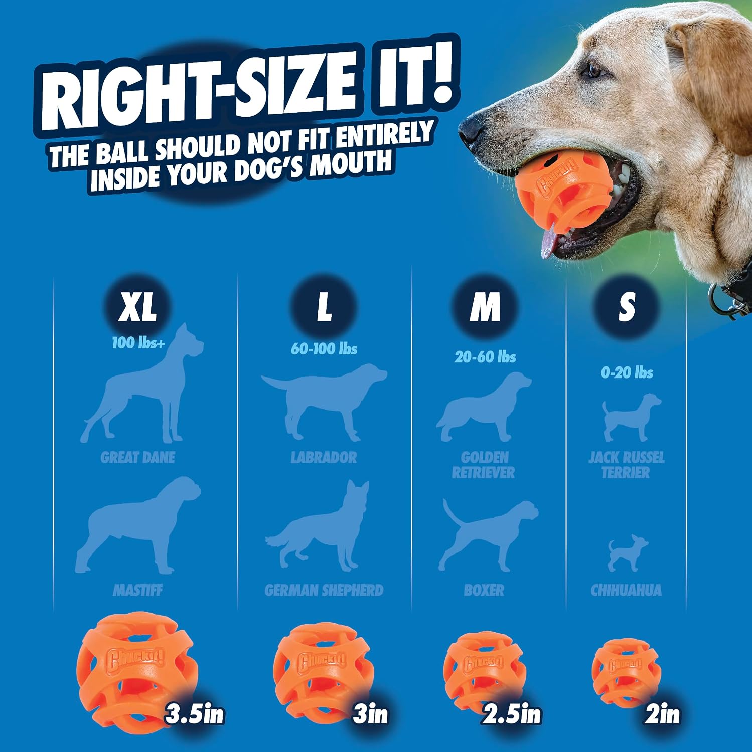 Chuckit! Air Fetch Ball Dog Toy, Small (2 Inch Diameter), for dogs 0-20 lbs, Pack of 2