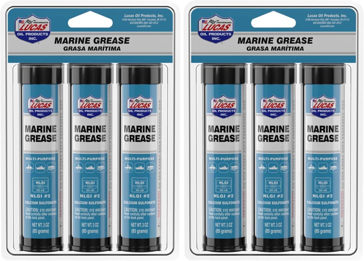 Lucas Oil 10682 Marine Grease 3 Ounce Combo Pack