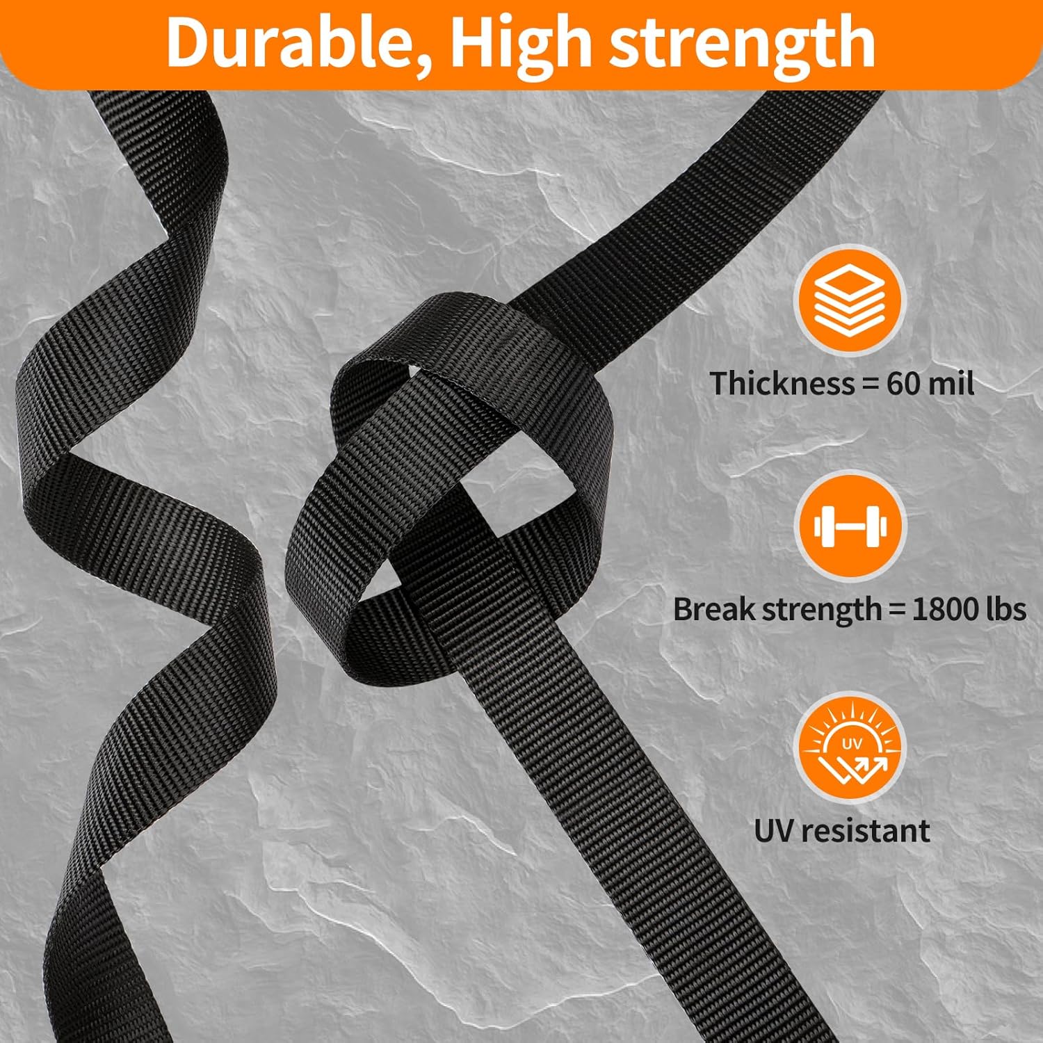 BEYOURD Buckles and Straps Set 1": 6 Yards of Thick Nylon Webbing, 6-Pack Heavy Duty Adjustable Quick Side Release Plastic Buckles