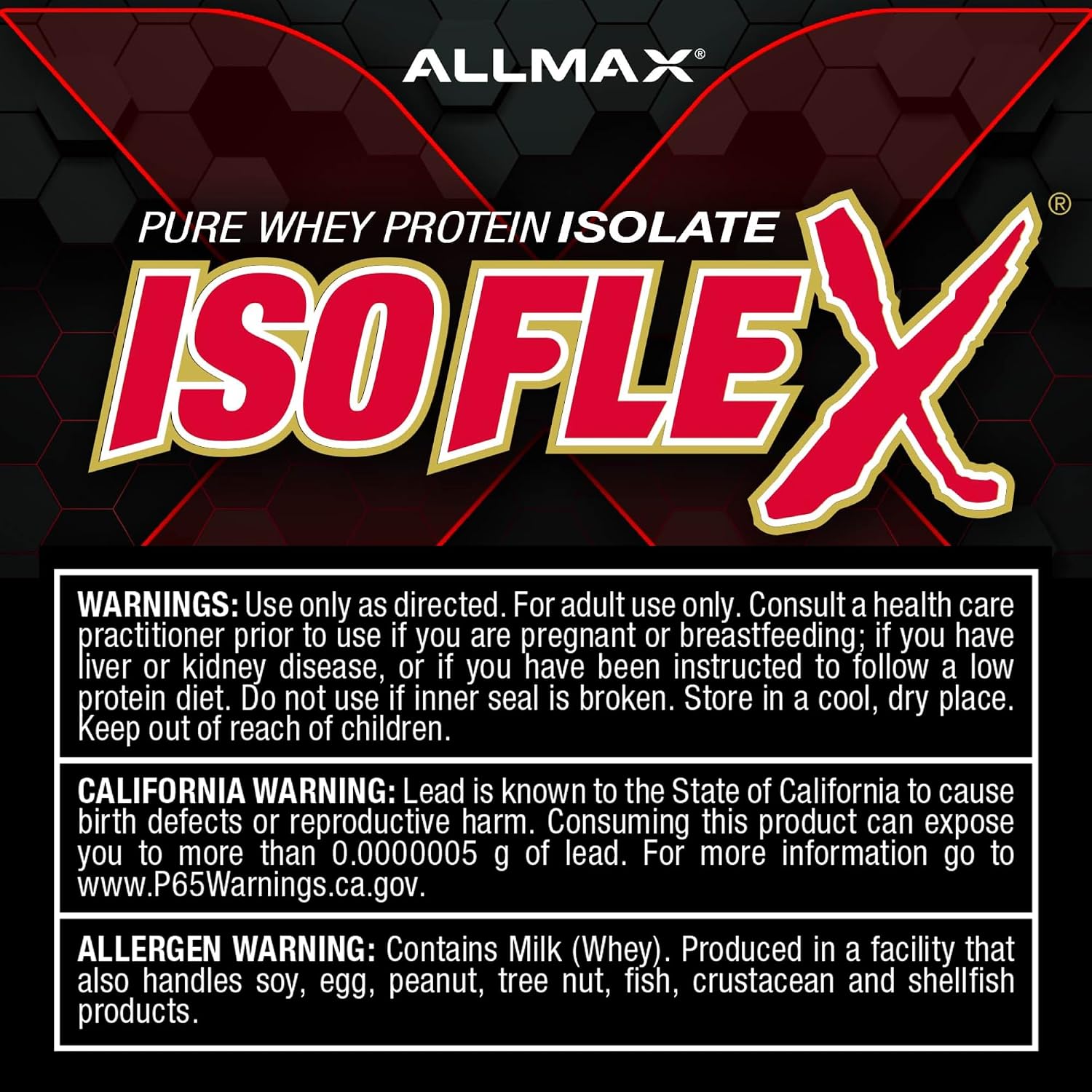 ALLMAX ISOFLEX Whey Protein Isolate, Chocolate Peanut Butter, 5 lb