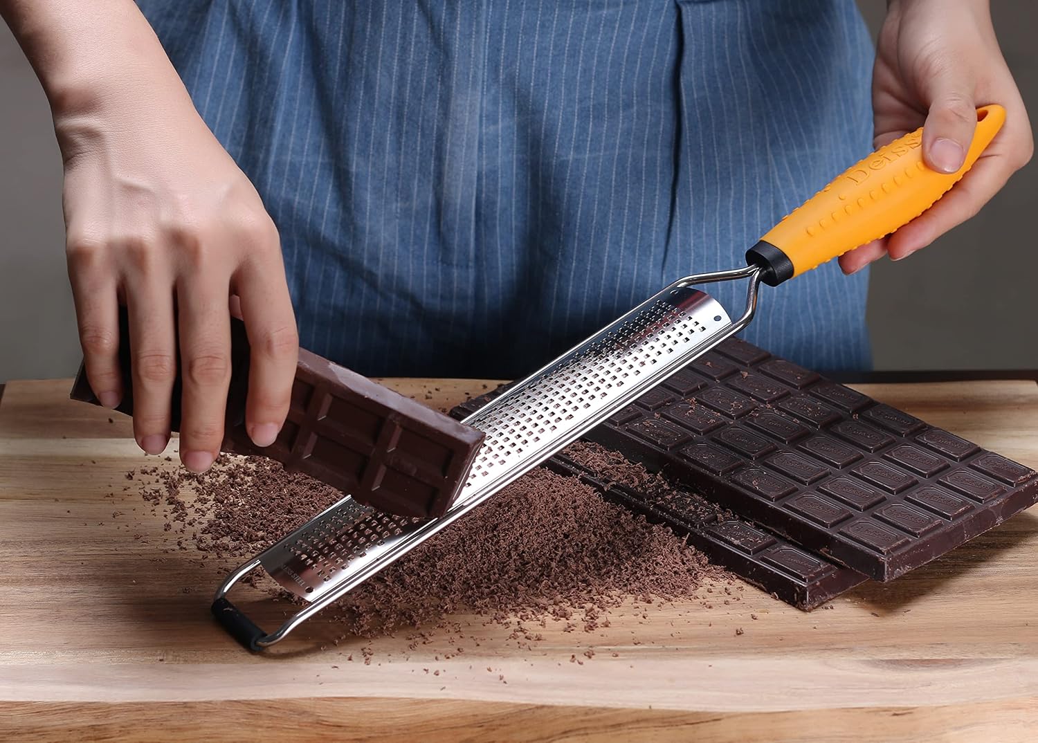 Deiss PRO Citrus Lemon Zester & Cheese Grater — Parmesan Cheese, Lemon, Ginger, Garlic, Nutmeg, Chocolate, Vegetables