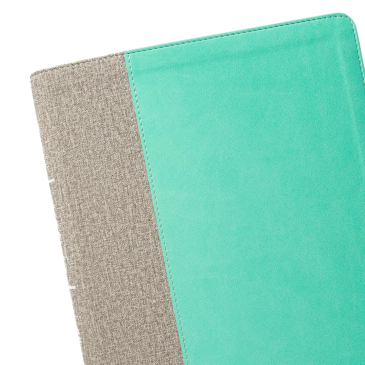 CSB Lifeway Women's Bible, Gray/Mint LeatherTouch, Indexed, Black Letter, Single-Column, Wide-Margins, Devotions, Articles, Word Studies