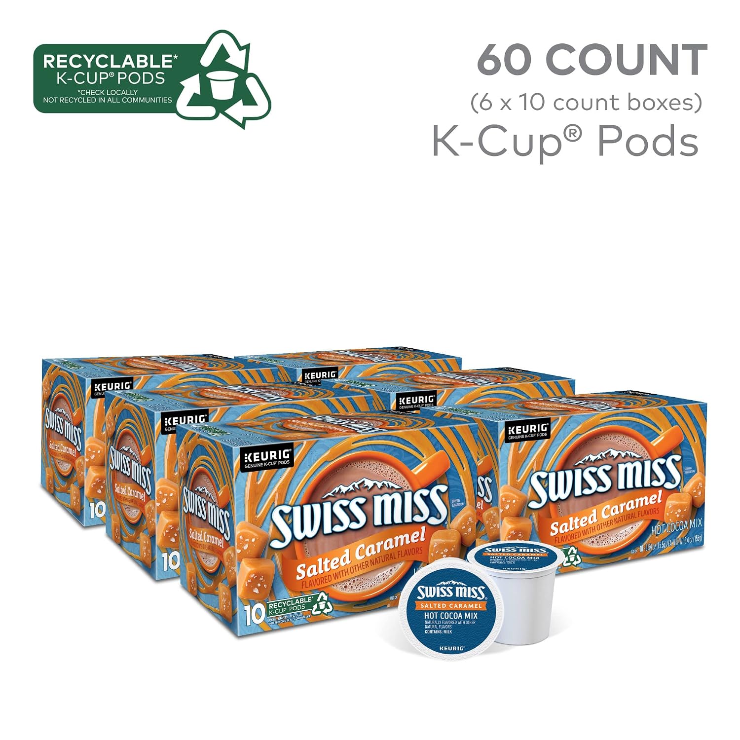 Swiss Miss Milk Chocolate Hot Cocoa Keurig Single-Serve K Cup Pods, 28 Count