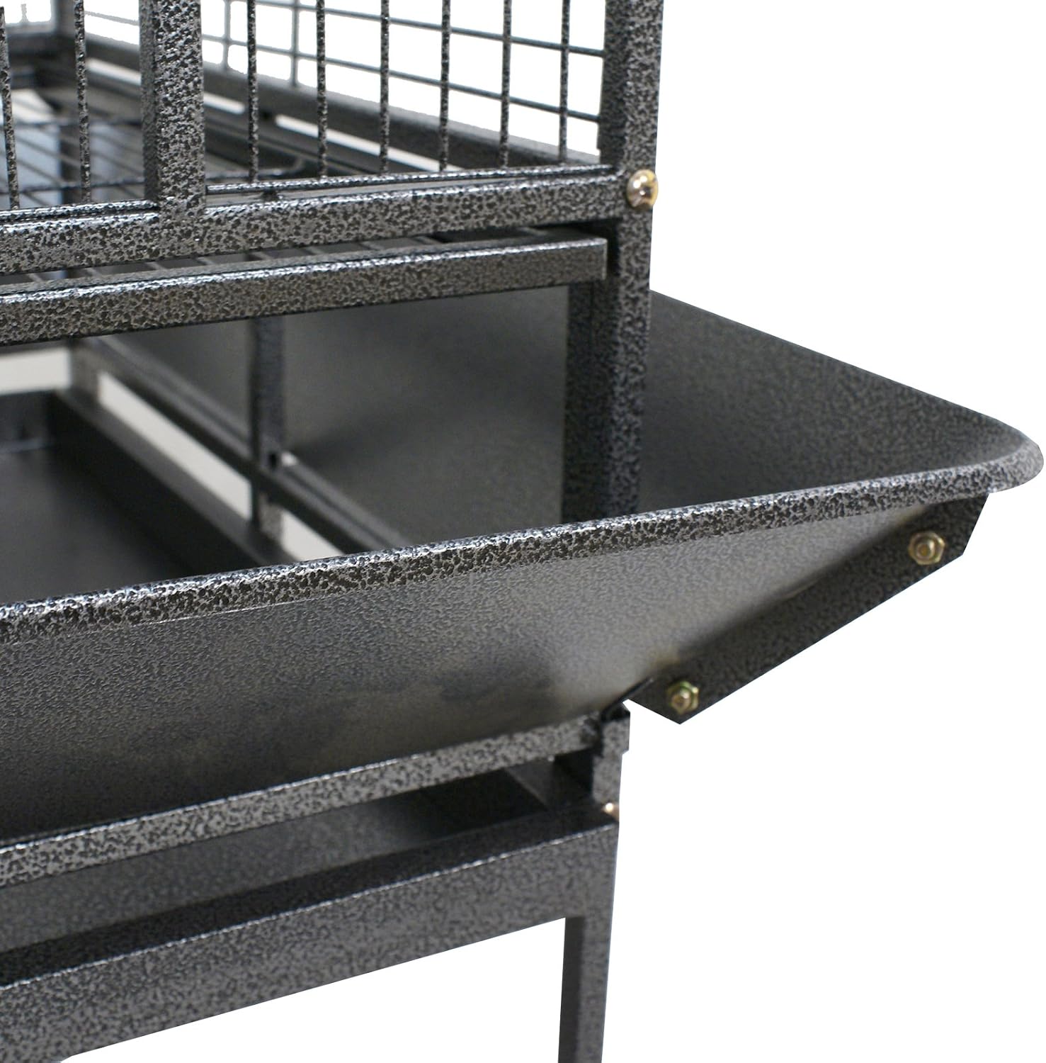 ZENY 68-Inch Birdcage, Playtop Parrot Cage, Wrought Iron Bird Cage with Rolling Stand