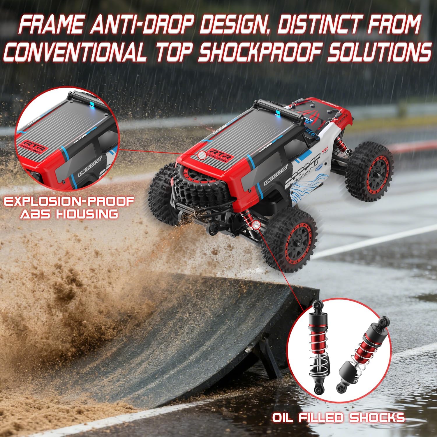 1/16 Brushless RC Car S912Pro, Electric 4WD High Speed RC Car, 2.4G Remote Control RC Truck
