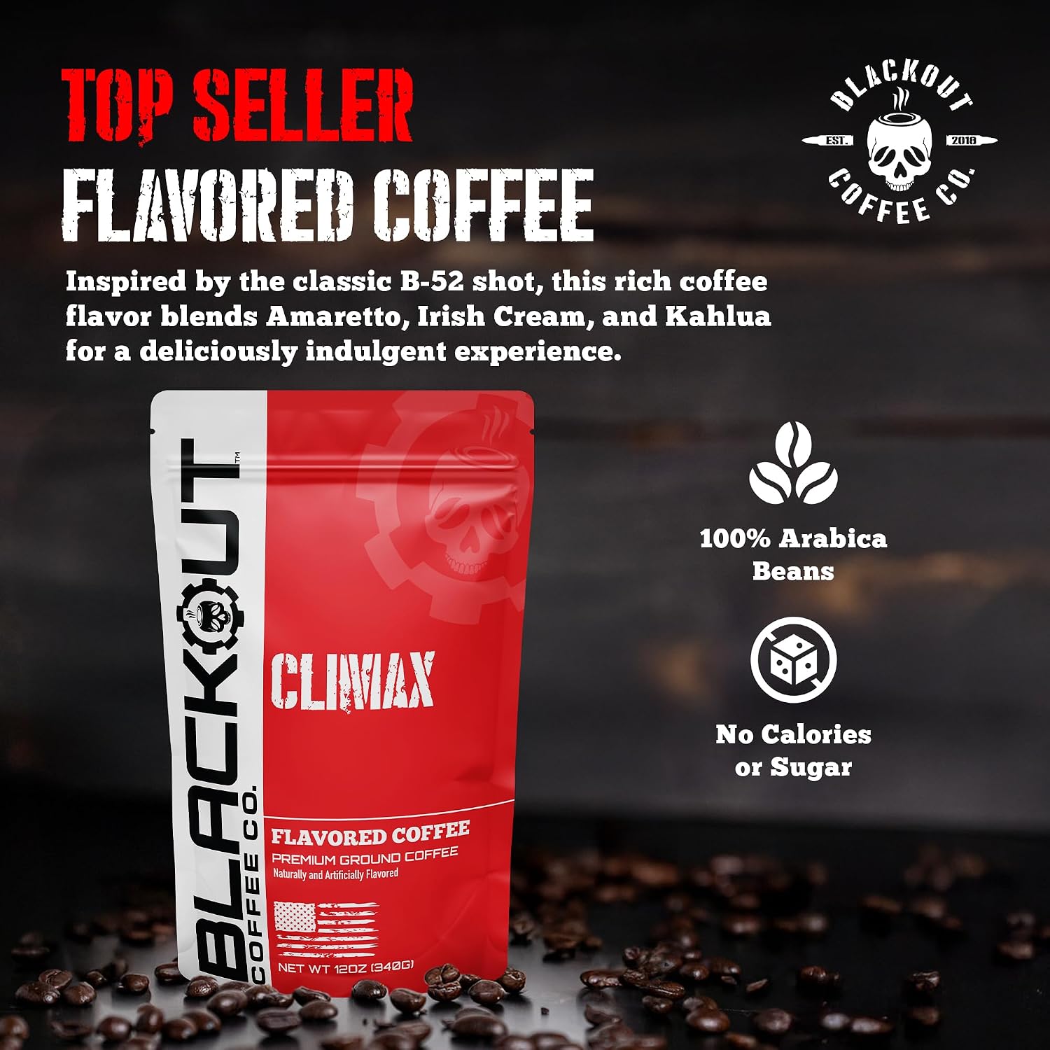Blackout Coffee Blueberry Crumble Ground Coffee, Medium Roast, 12 oz