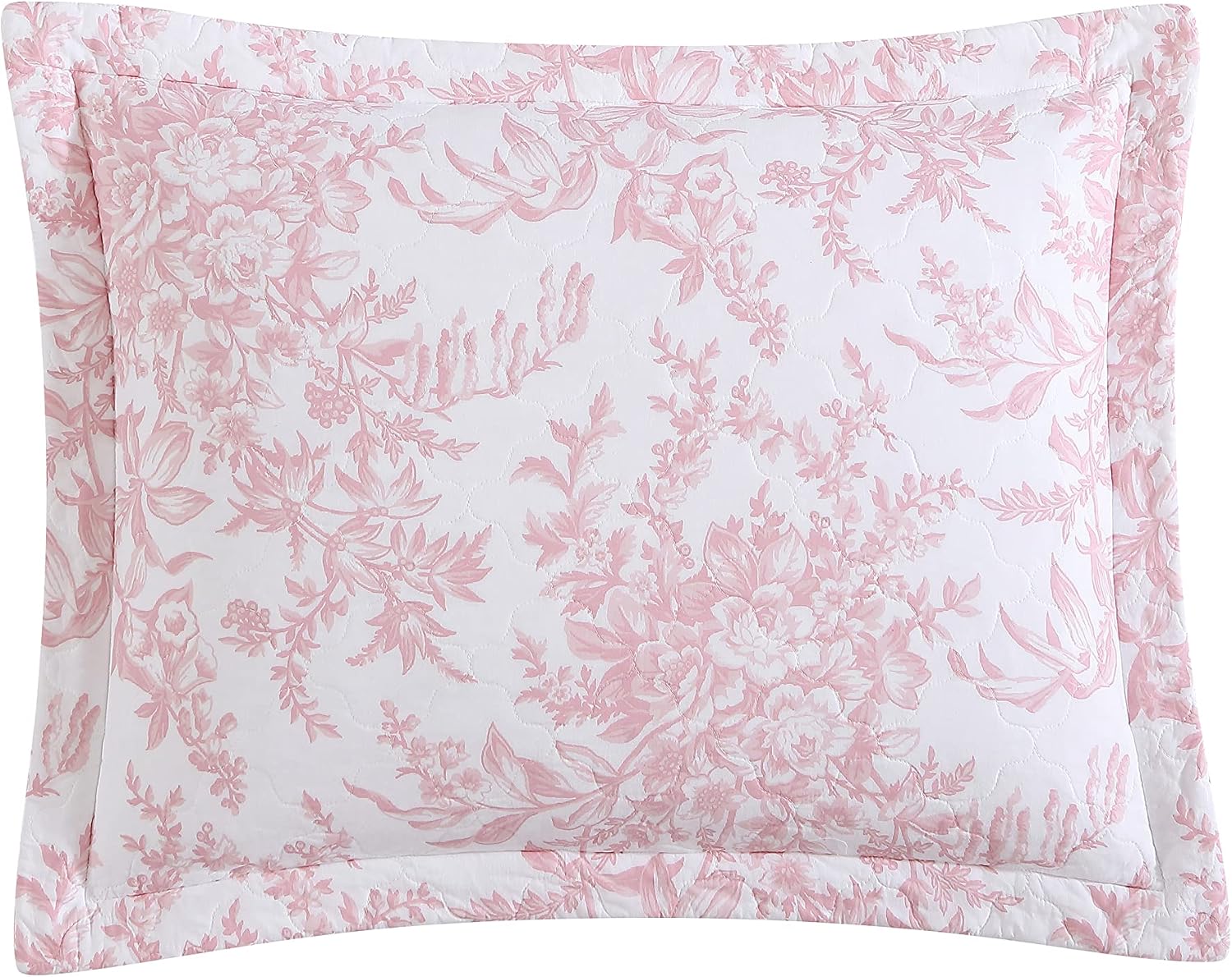 Laura Ashley – Queen Quilt Set, Soft & Lightweight Bedding with Matching Shams, Reversible Floral Room Decor, College Dorm Room Essentials (Bedford Blue)