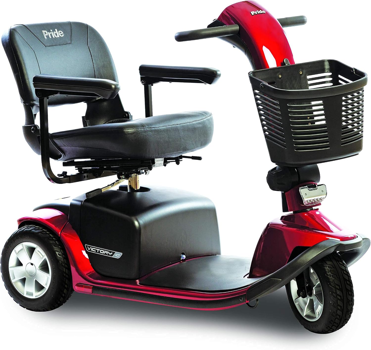 Pride Victory 10 3-Wheel Heavy Duty Scooter w/Extended Warr (Red)