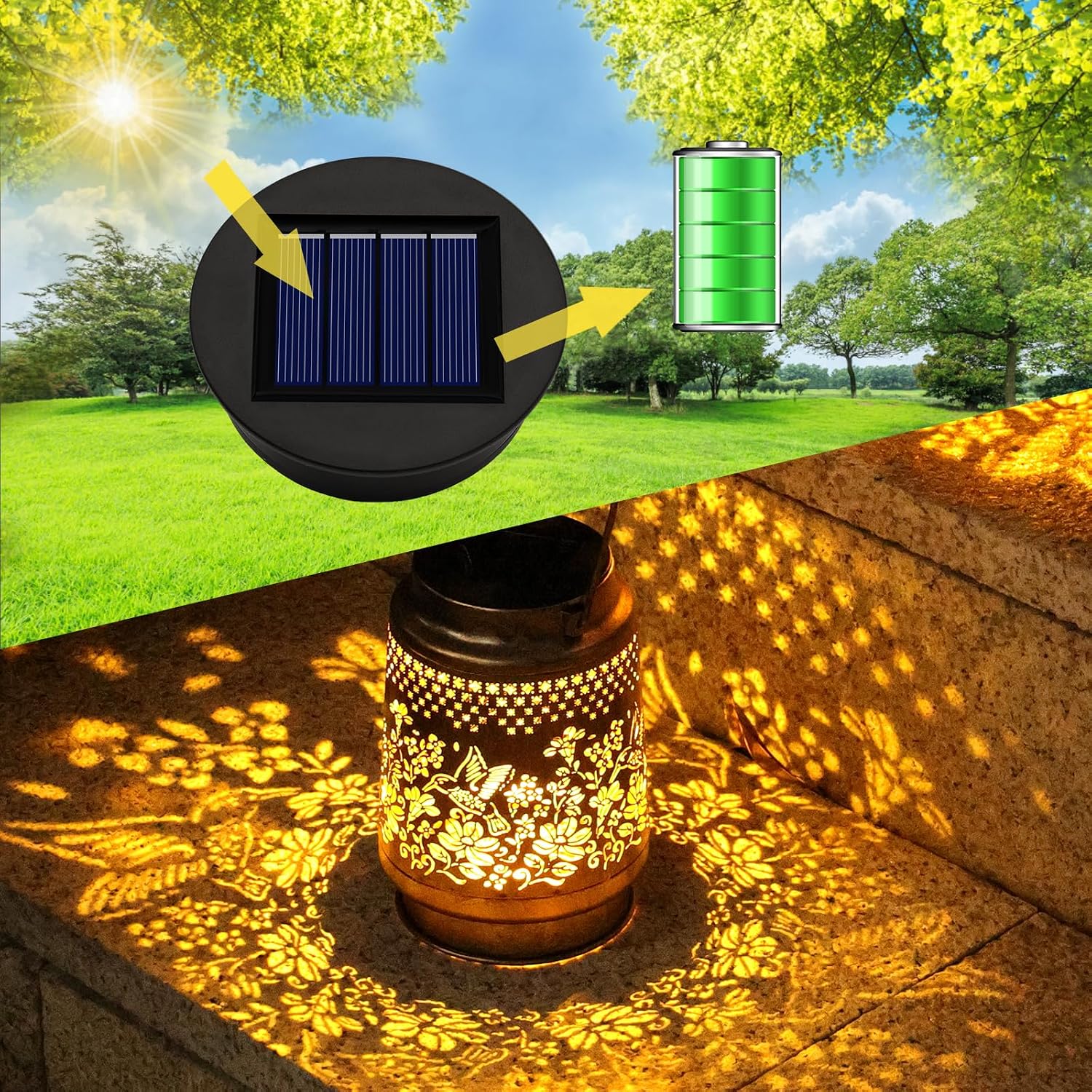Solar Light Replacement Top Parts 4 Pack(Top Size 3.31 inch