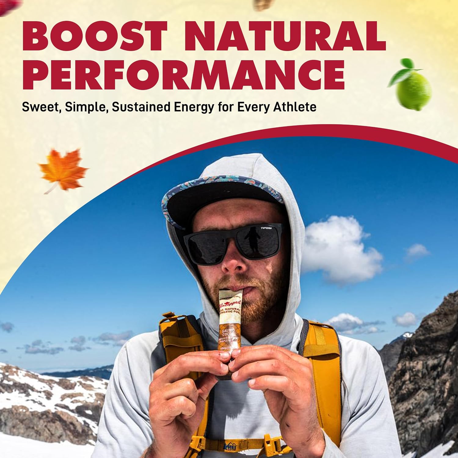 UnTapped Vermont Maple Syrup Packets for Athletes, Box of 20-0.96 Fl Oz | Organic Pure Maple Syrup for Natural Endurance Energy | Fuel to Keep You Running Longer