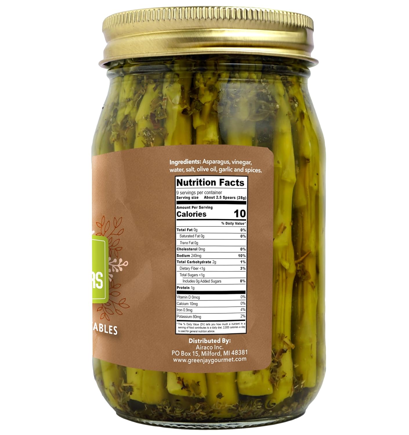 Green Jay Gourmet Marinated Mushrooms in a Jar - Fresh Hand Jarred Vegetables for Cooking & Pantry – Home Grown Pre-Prepared Pickled Marinated