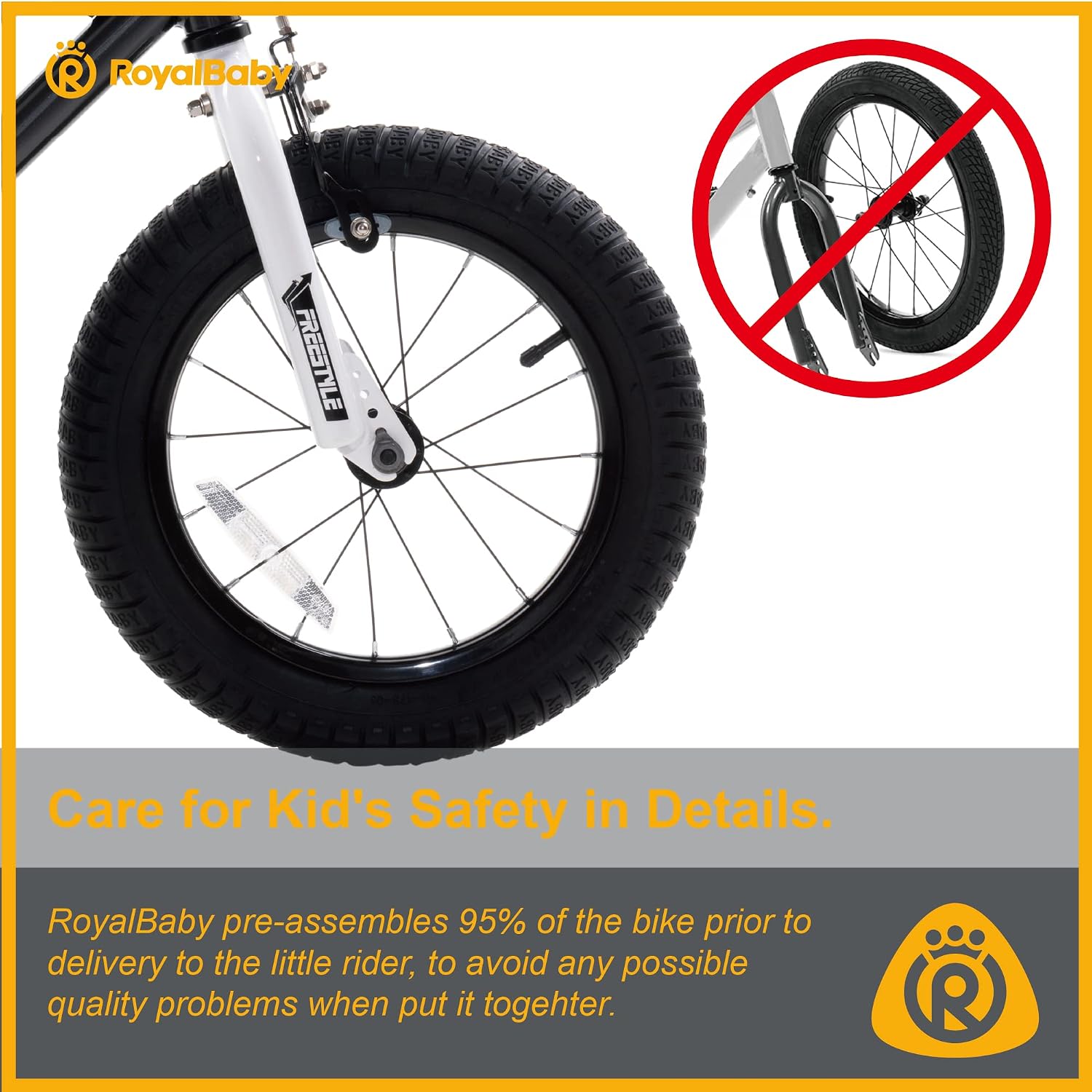 RoyalBaby Freestyle Kids Bike 12 14 16 Inch with Training Wheels, 18 Inch with Kickstand, Bicycle for Ages 3-10 Years Boys Girls
