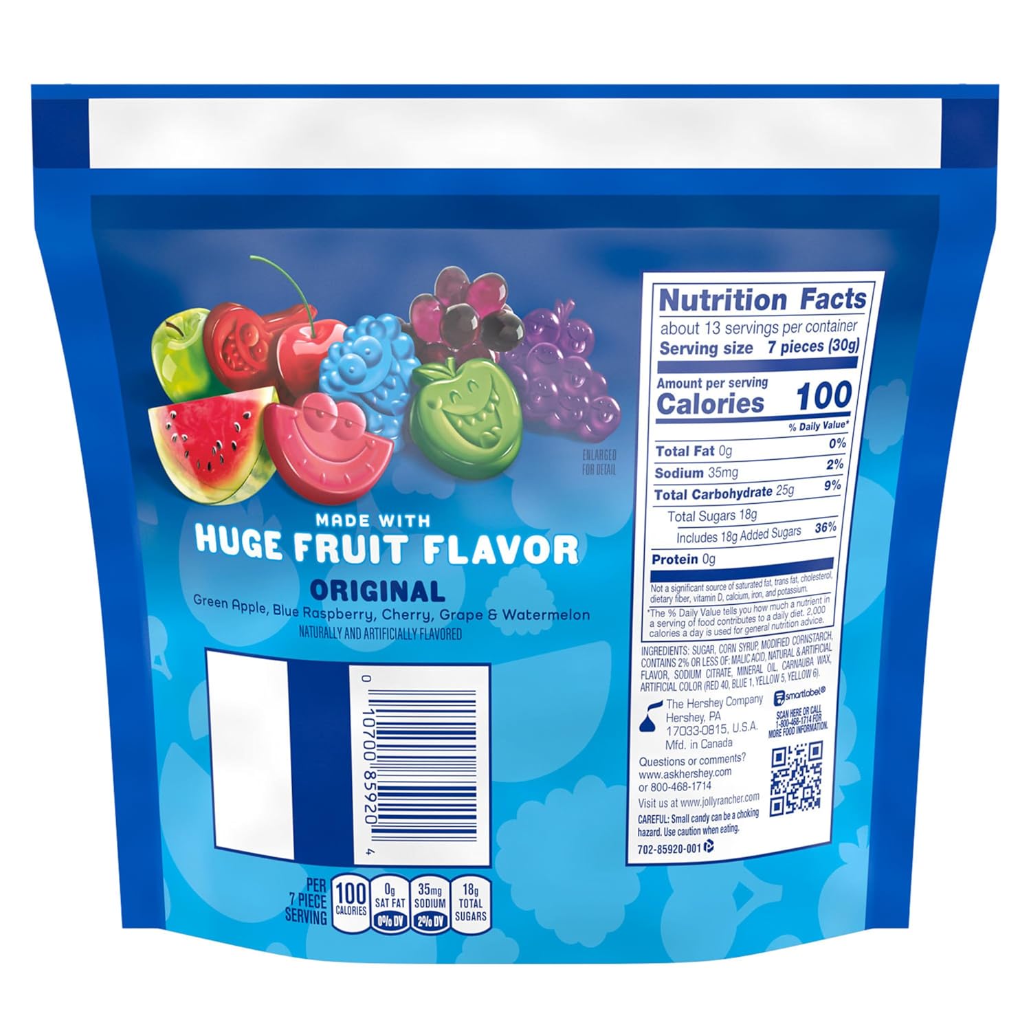 JOLLY RANCHER Gummies Original Fruit Flavored Gummy Candy Box, 3.5 oz