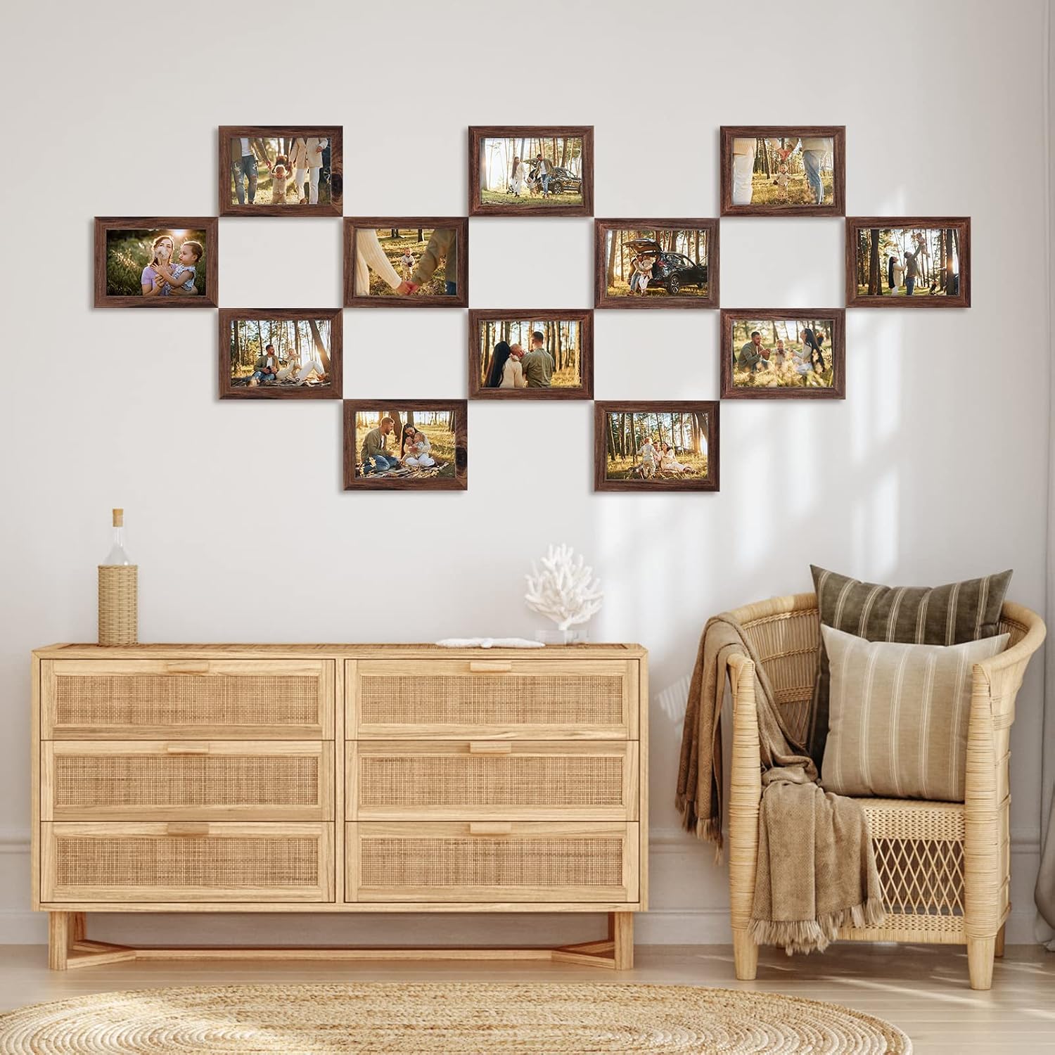 Giftgarden Black 8x10 Picture Frame Bulk, Multi 8 x 10 Photo Frames Set for Wall Hanging or Tabletop, 12 Pack