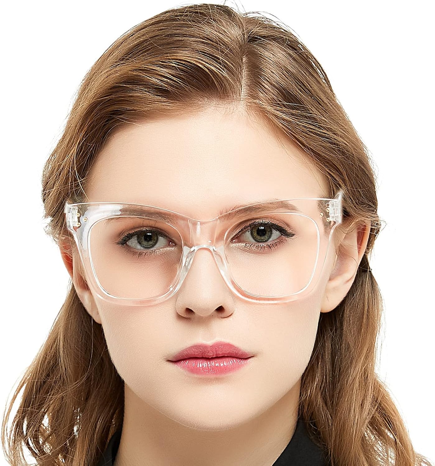 MARE AZZURO Oversized Reading Glasses Women Trendy Large Readers 0 1.0 1.25 1.5 1.75 2.0 2.25 2.5 2.75 3.0 3.5 4.0 5.0 6.0 (Black, 250)