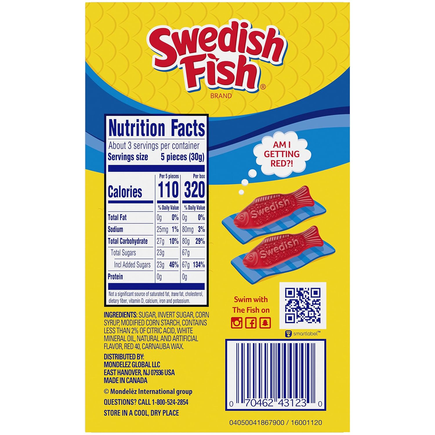 SWEDISH FISH Soft & Chewy Gummy Candy, Bulk Candy, 12-3.1 oz Boxes