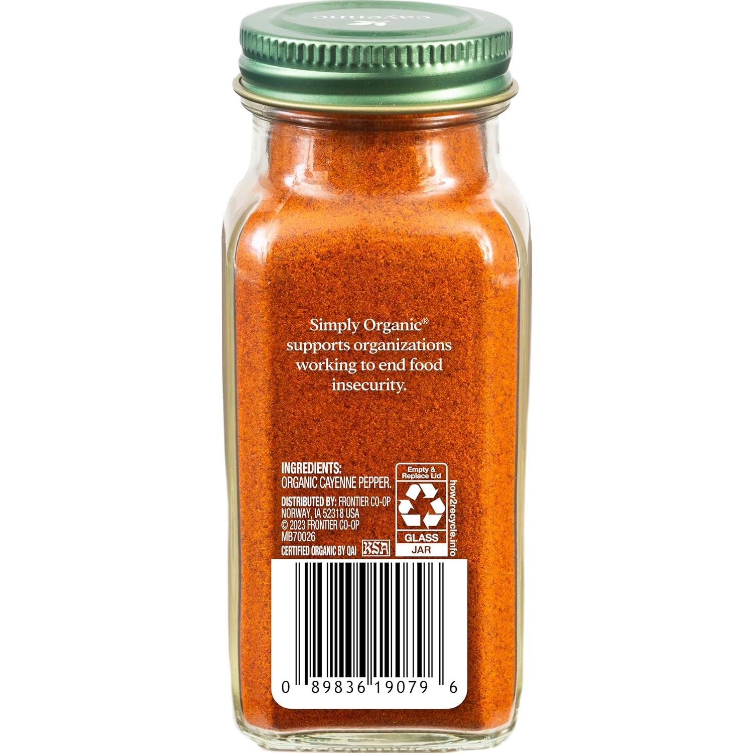 Simply Organic Cayenne Pepper, 2.89 Ounce | Pure, Organic Cayenne Peppers, No GMO's, Kosher Certified