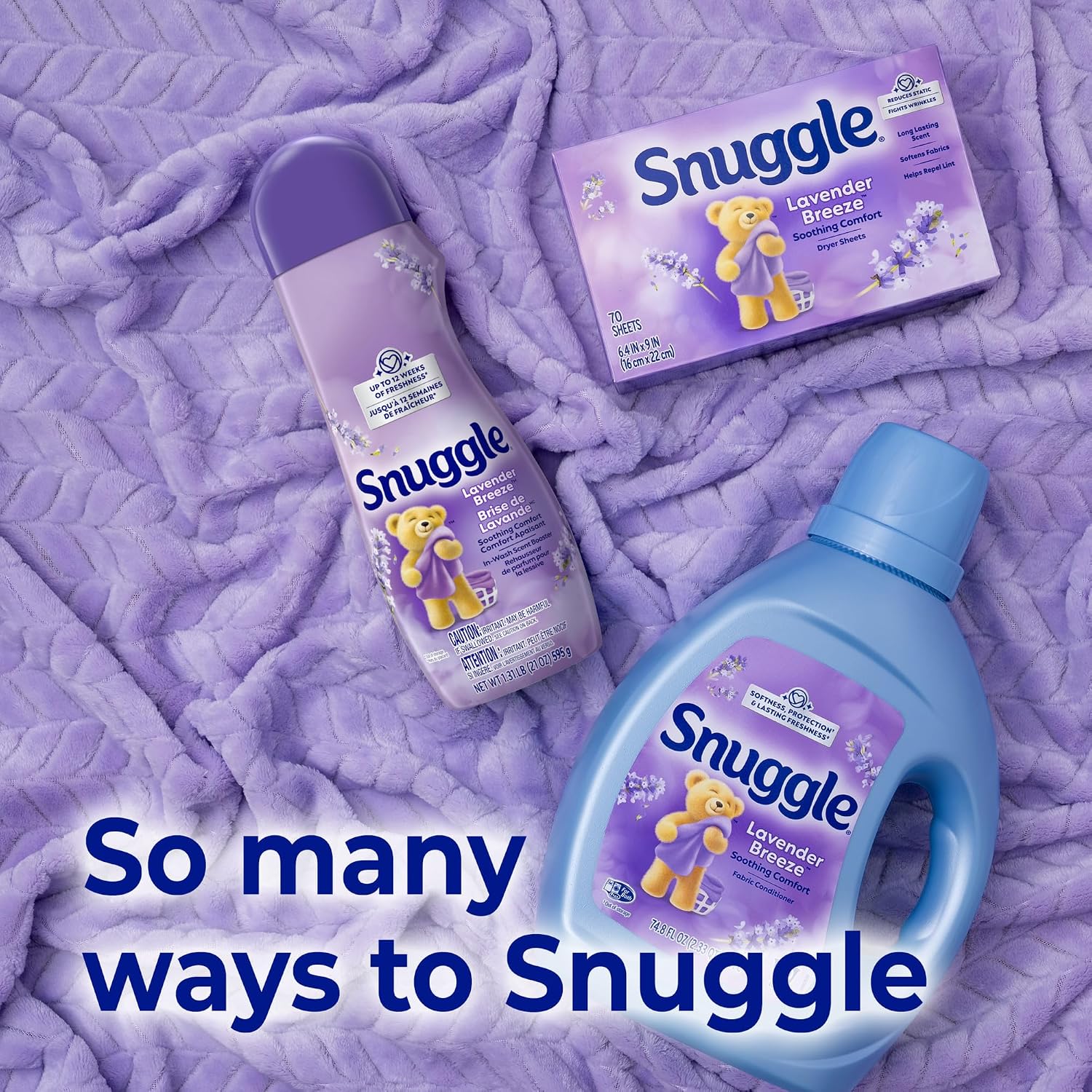 Snuggle Dryer Sheets, Blue Sparkle , 230 Count | Long-Lasting Fresh Scent, Reduces Static and Wrinkles, Repels Pet Hair and Lint, HE Dryer Compatible