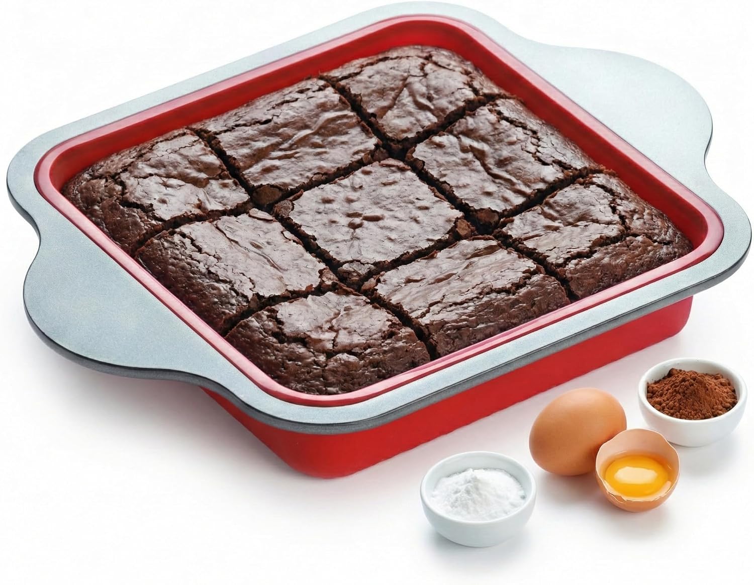 Premium Non-Stick Silicone Bread Loaf Pan, 9x5 Inches – Heavy-Duty Steel Frame, Non-Toxic, BPA & PFOA Free – Perfect for Pound Cakes, Breads, & More.