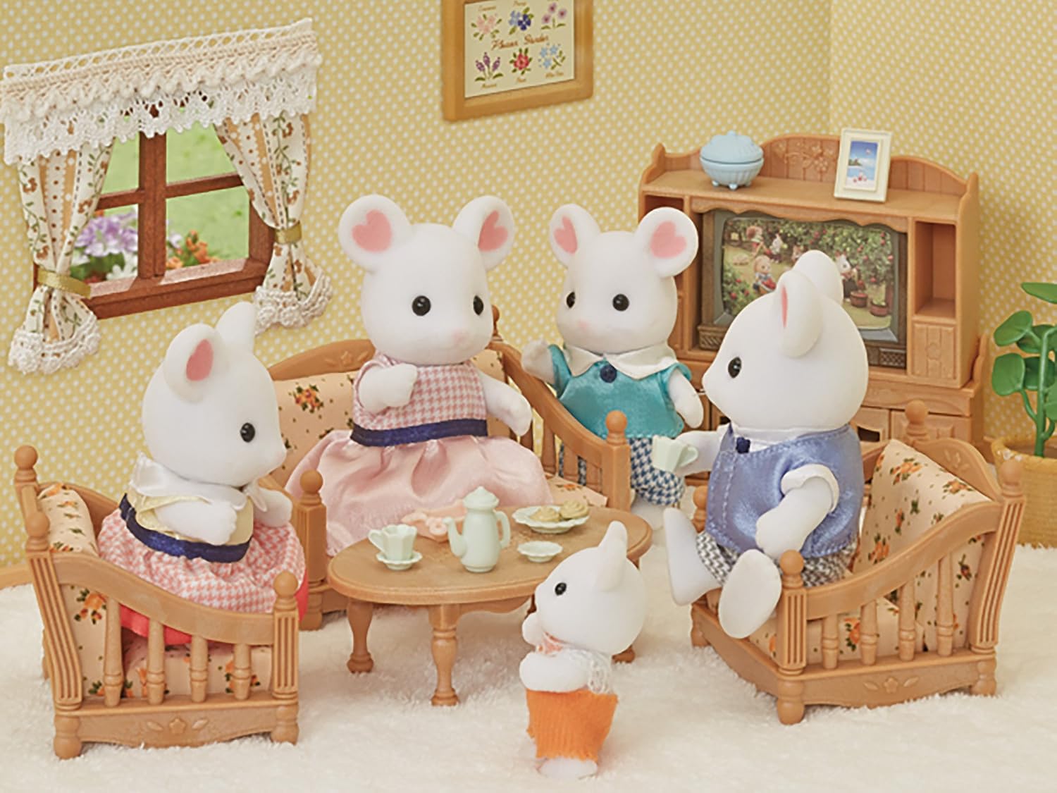 EPOCH Baby Sylvanian Families Dolls Marshmallow Rats Ne -107