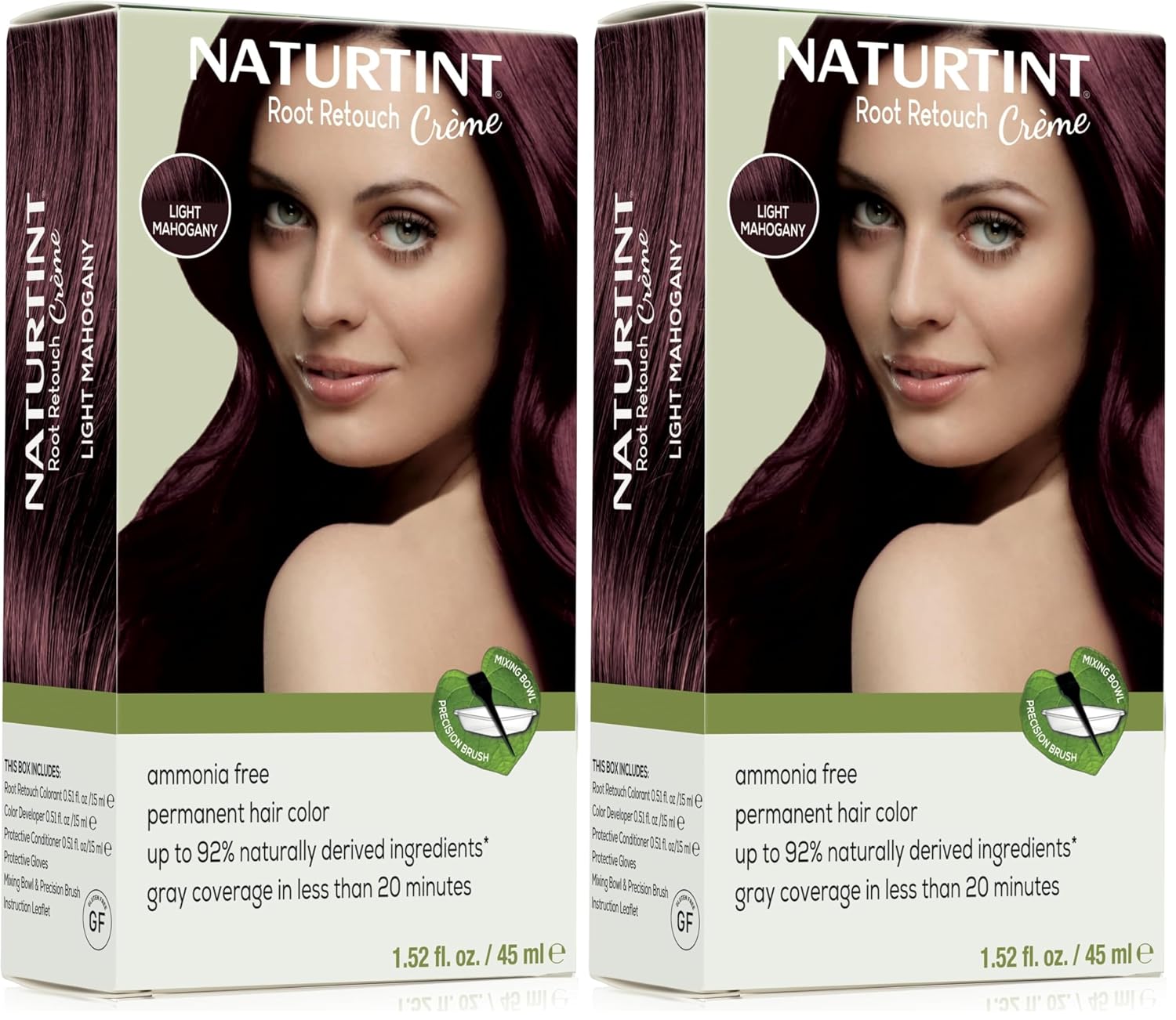 Naturtint Light Brown Root Retouch Crème Permanent Hair Color - Ammonia Free, Conceal Grays, No Artificial Scent, 1.52 Fl Oz
