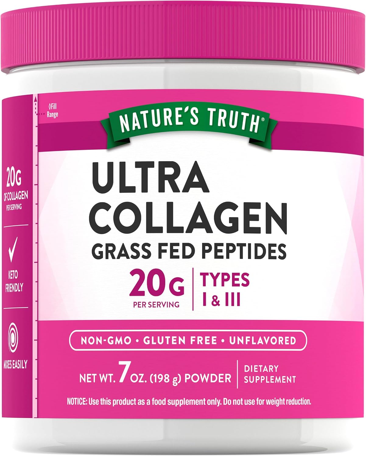 Nature's Truth Collagen Powder | 7 oz | Type I and III | Unflavored