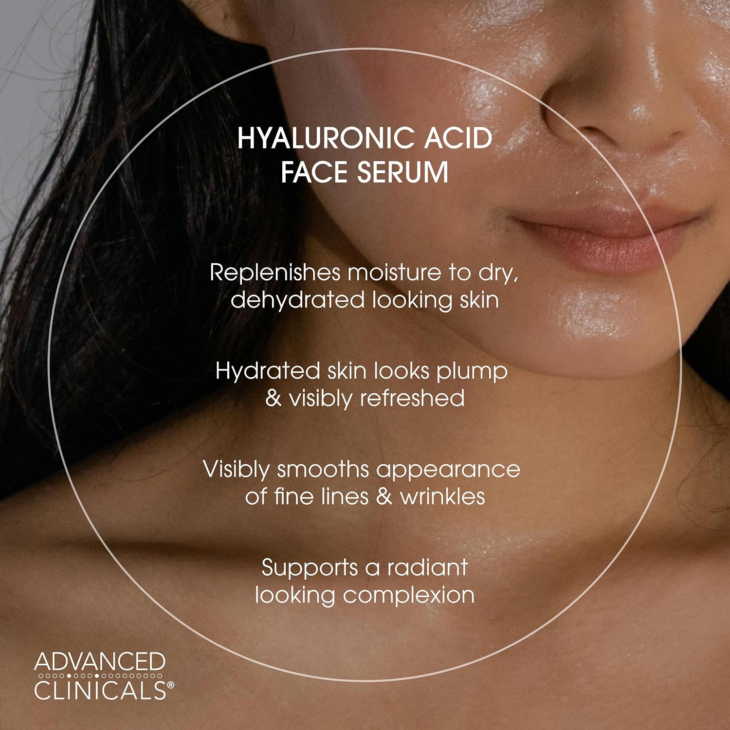 Advanced Clinicals Brightening Vitamin C Serum For Face With Glycolic Acid + Lactic Acid | Vitamin C Eye Serum Face Moisturizer For Improving Look Of Dark Spots & Uneven Complexion, 1.75 Fl Oz
