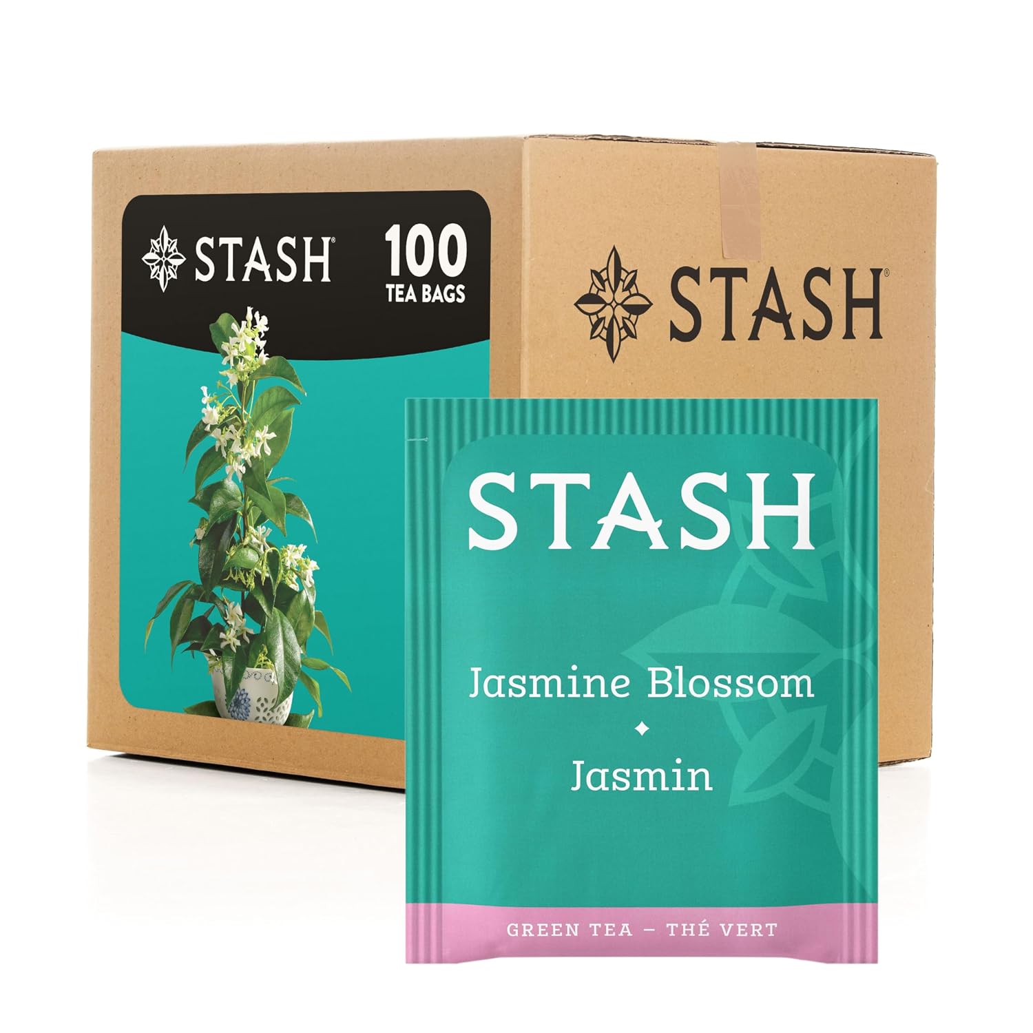 Stash Tea Premium Green Tea, Box of 100 Tea Bags