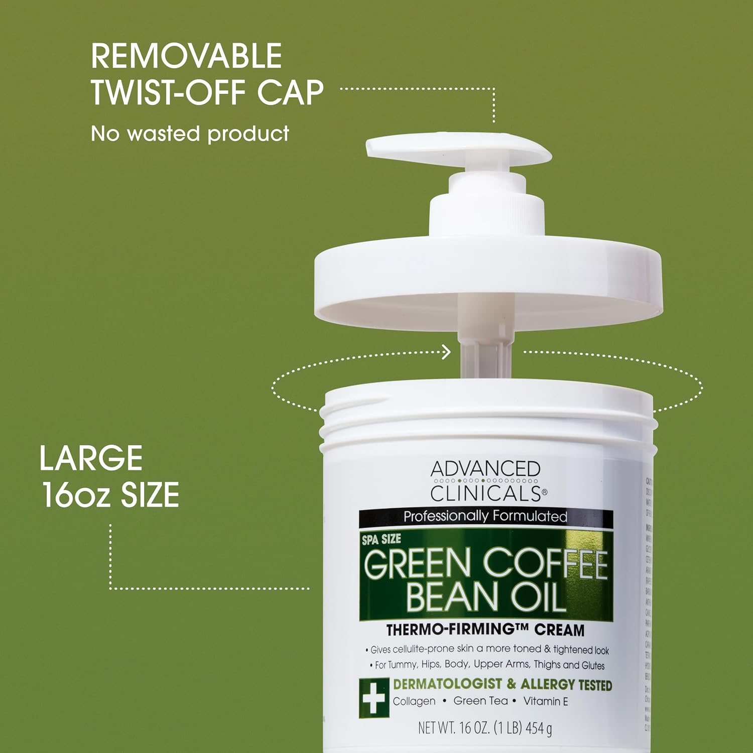 Advanced Clinicals Coconut Oil Body Cream For Women & Men | Hydrating Coconut Lotion For Extremely Dry Skin | Visible Anti Aging Body Butter Skin Care Balm Moisturizer For Hand, Heel, Feet, 16 Ounce