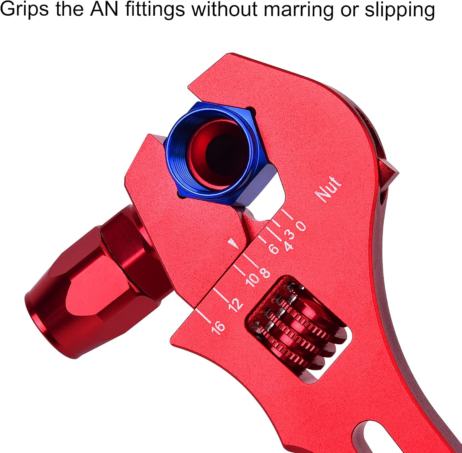 EVIL ENERGY AN Hose Fitting Adjustable Wrench Spanner Lightweight Aluminum 3AN-16AN Blue