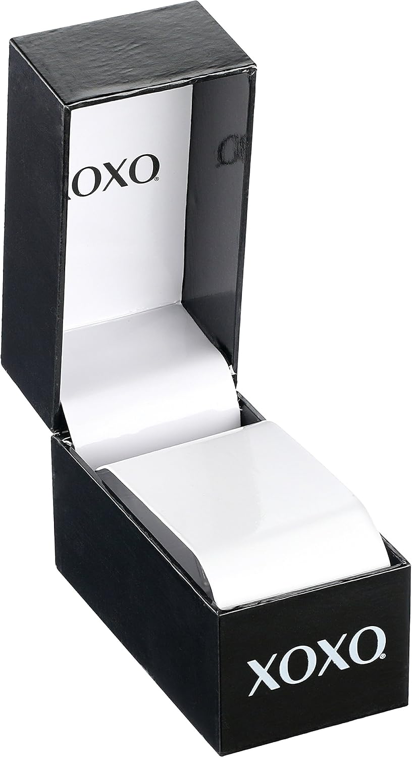 XOXO Women’s Gold-Tone Analog Quartz Watch – Polished Bracelet Style with Roman Numeral Dial and Decorative Subdials – Includes Gift Box –