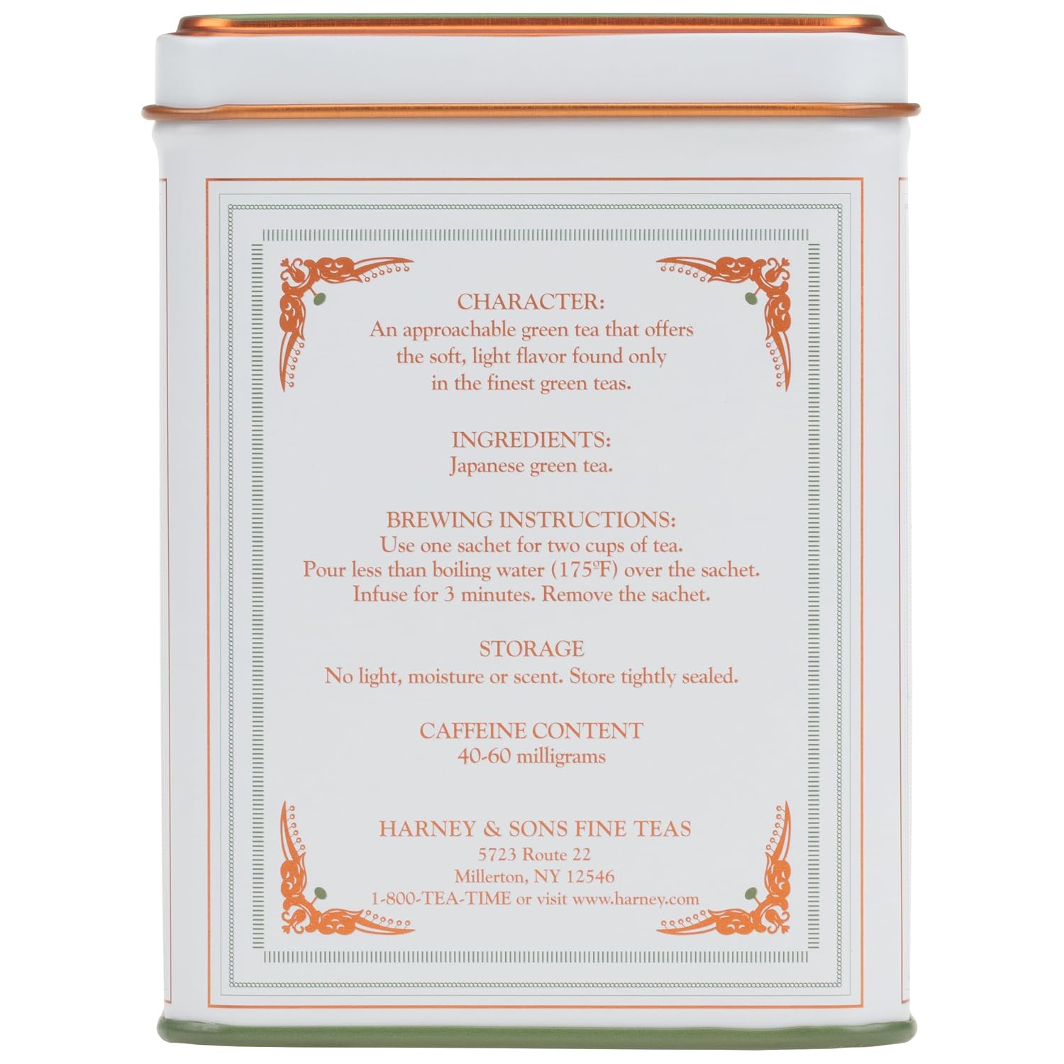 Harney & Sons Classic Japanese Sencha Green Tea, 20 Sachets in Tin | Japanese sencha green tea from Shizuoka with a smooth, fresh flavor. Contains caffeine.
