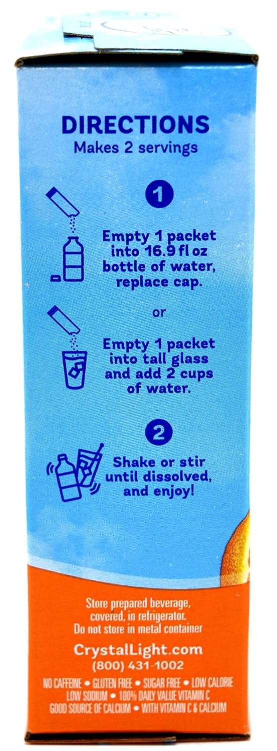 Crystal Light On-The-Go Drink Mix Packets, Sugar Free Powdered Water Enhancer, Naturally Flavored Low Calorie Beverage Mix, Cherry Pomegranate, 0.11 Ounce Packets, 10 Count (Pack of 4)