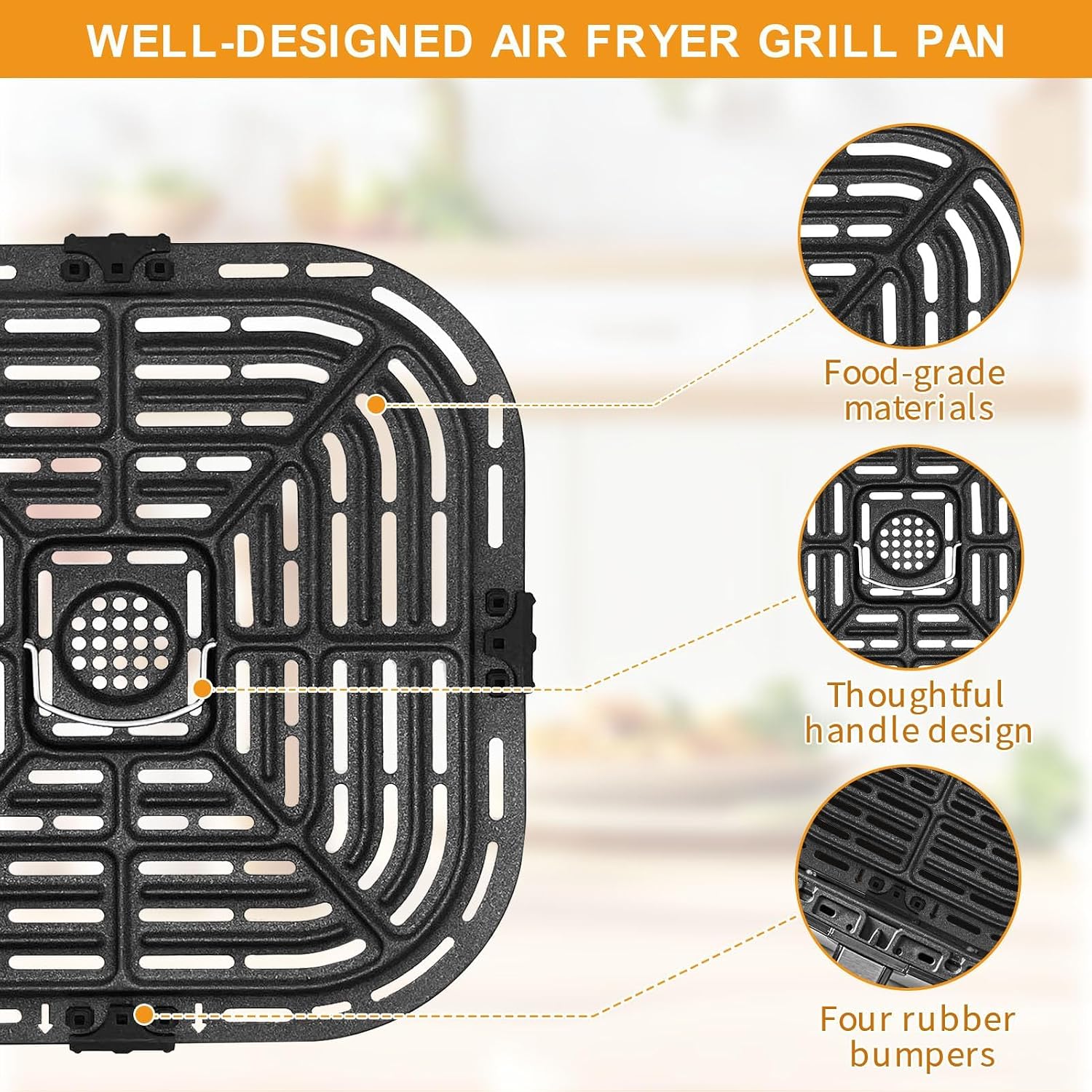 GXF Air Fryer Grill Pan for Instant Pot Vortex Plus 6 in 1 5.7QT 6 QT Gourmia GAF735 6 QT Air Fryer