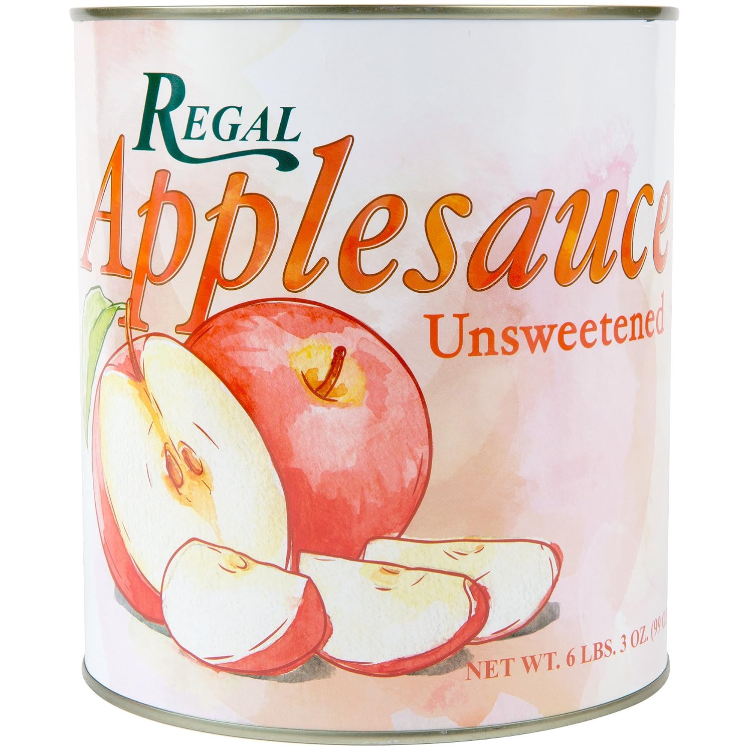 TableTop King #10 Can Unsweetened Apple Sauce - 6/Case